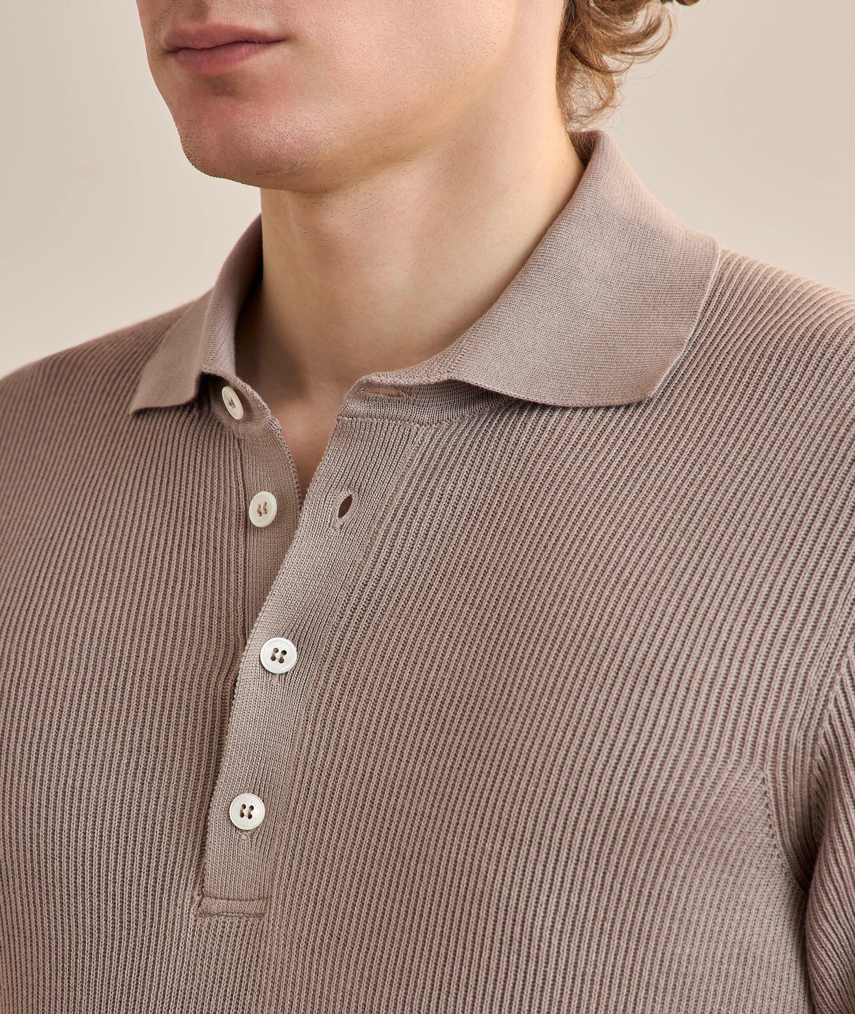 Ribbed Cotton Polo  image 3