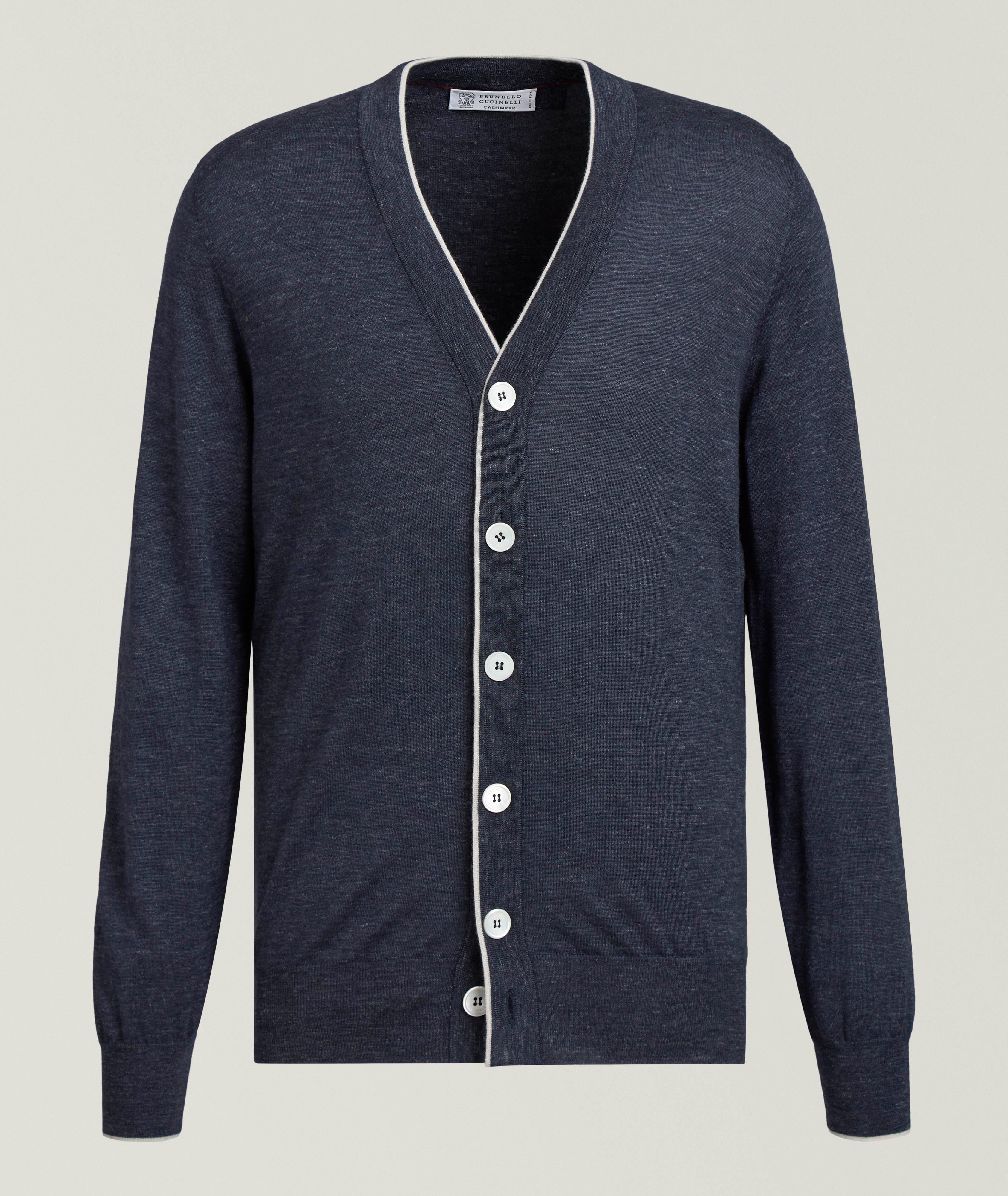 Cashmere-Blend Buttoned Cardigan  image 0