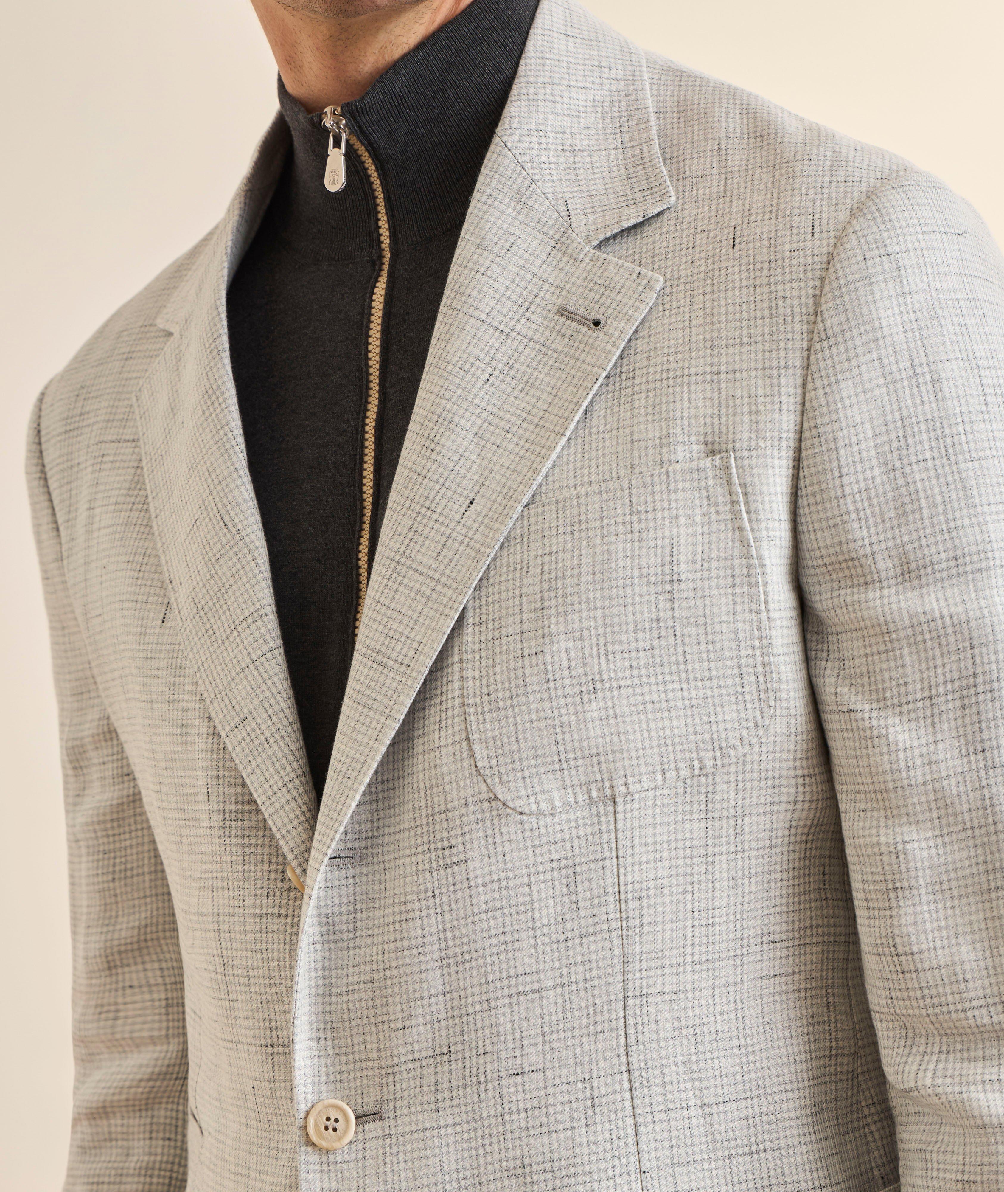 Houndstooth Linen Sport Jacket  image 3