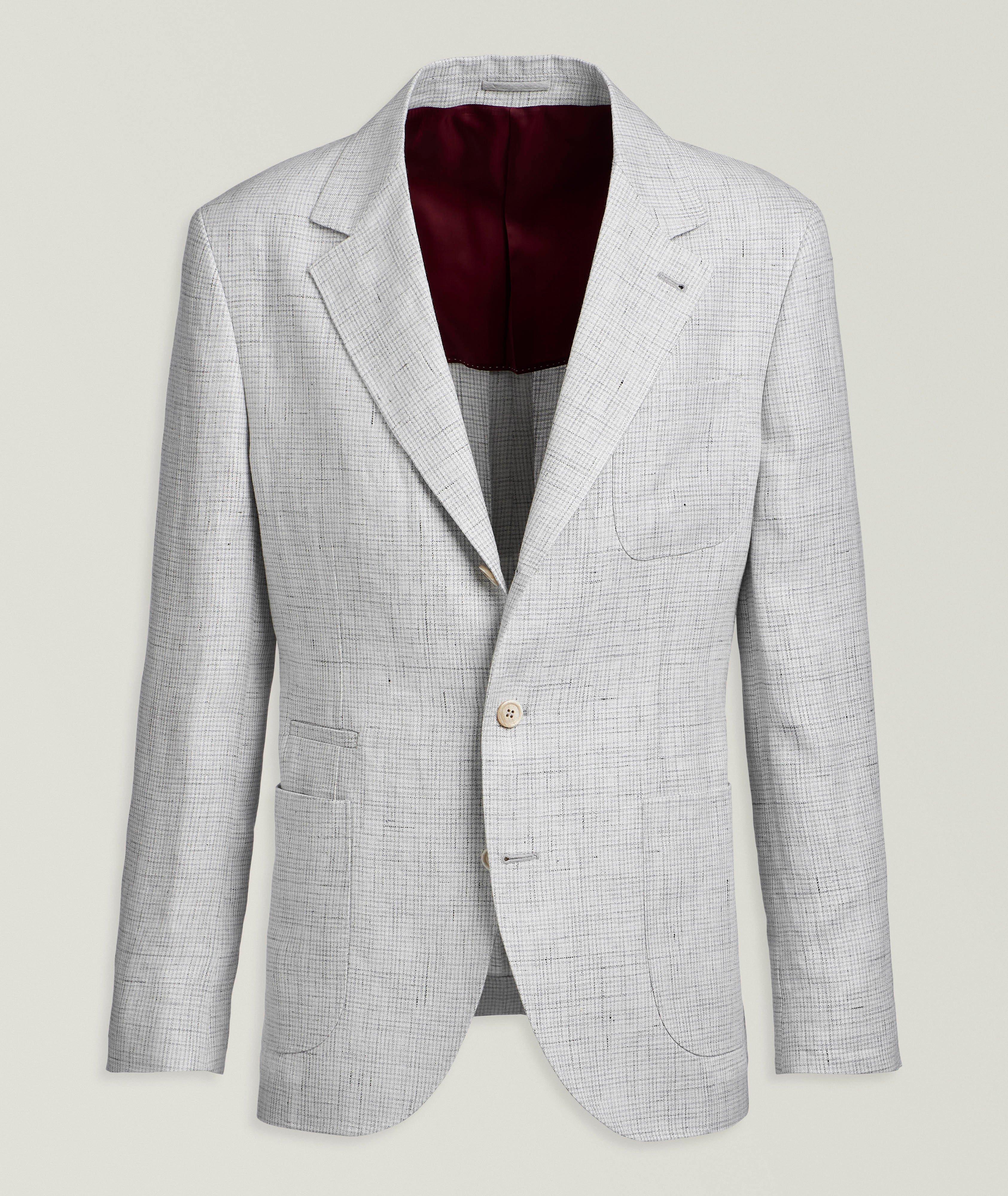 Houndstooth Linen Sport Jacket  image 0
