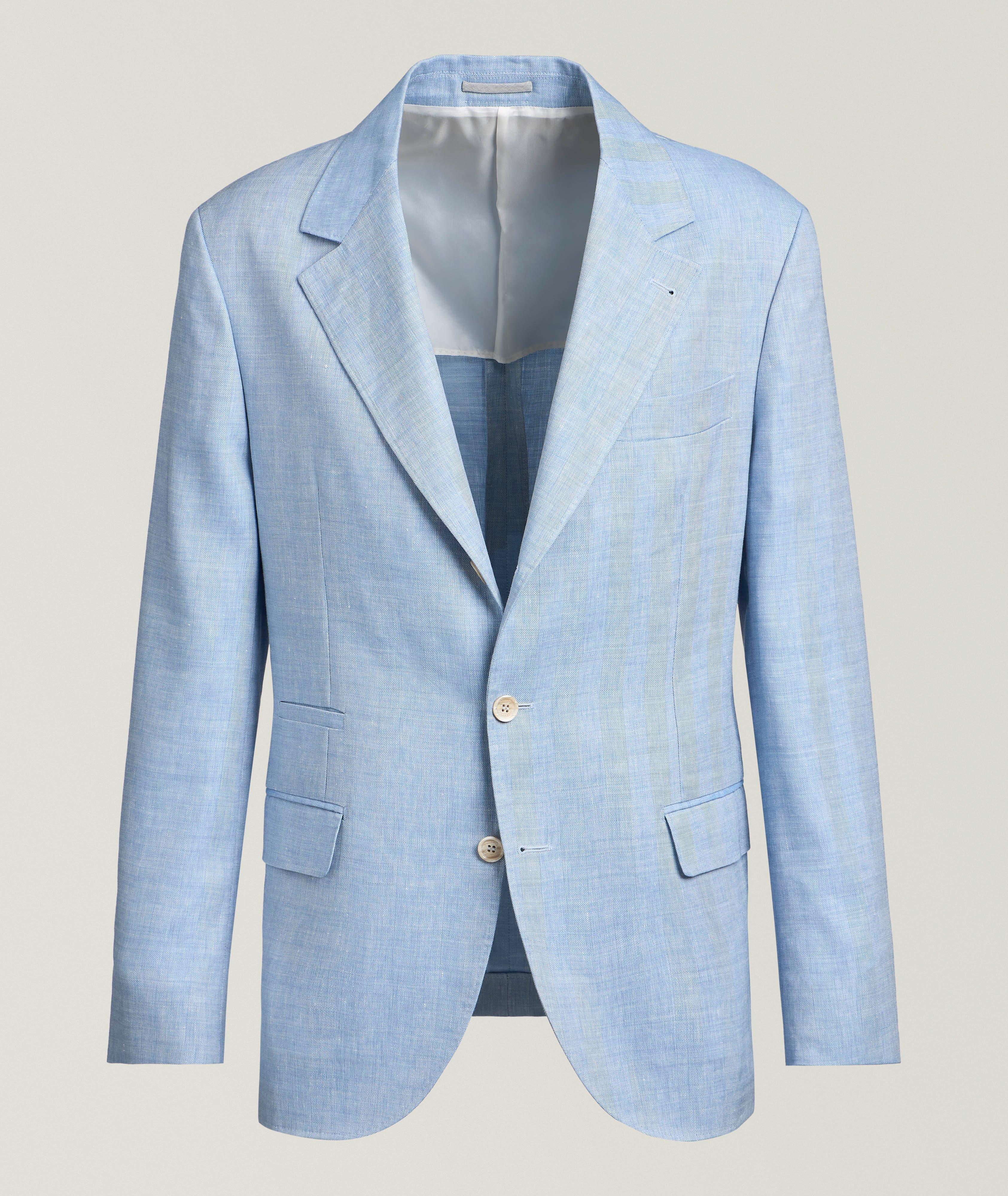 Herringbone Linen-Wool Sport Jacket  image 0