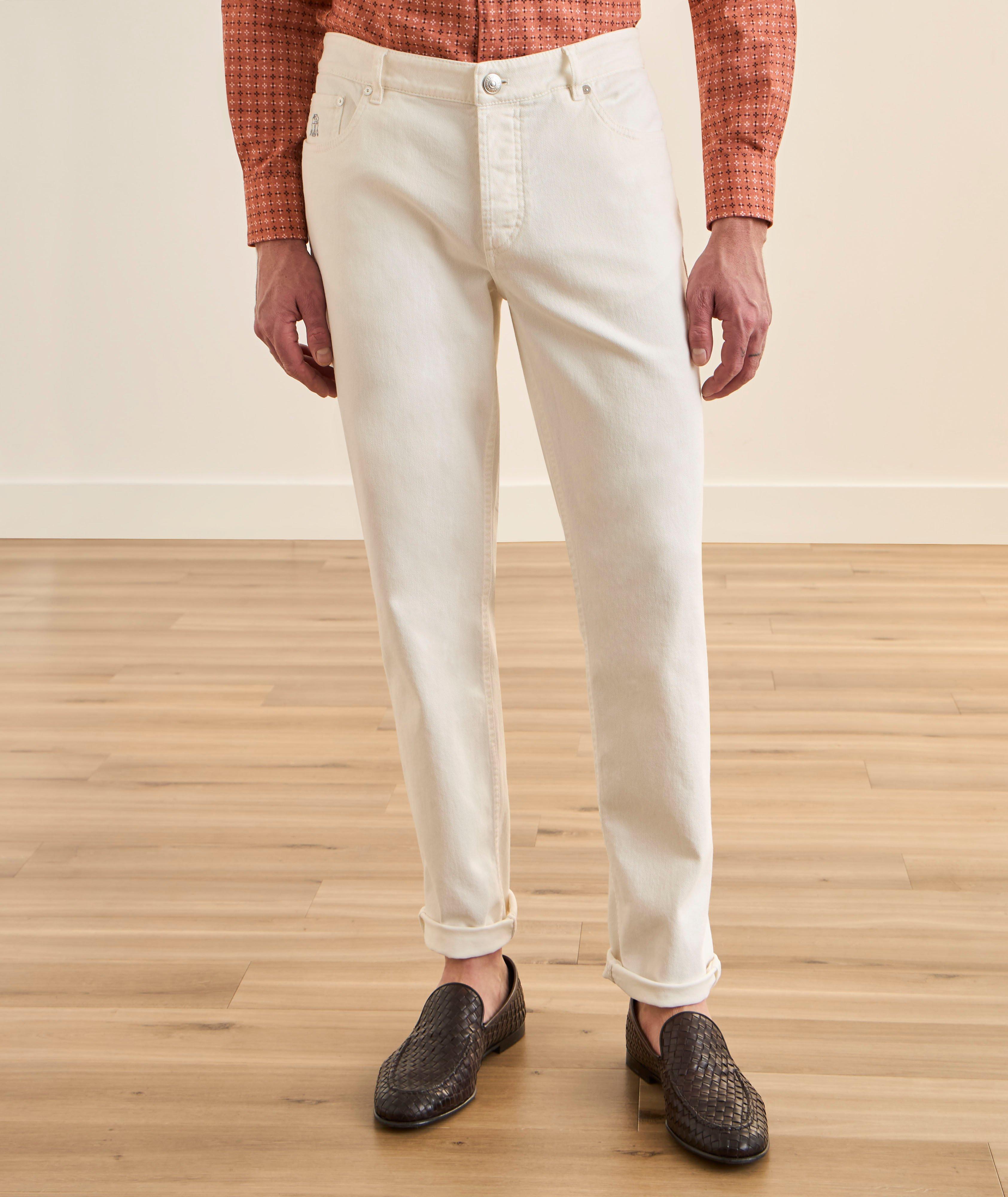 Traditional-Fit Denim Five-Pocket Pants image 1