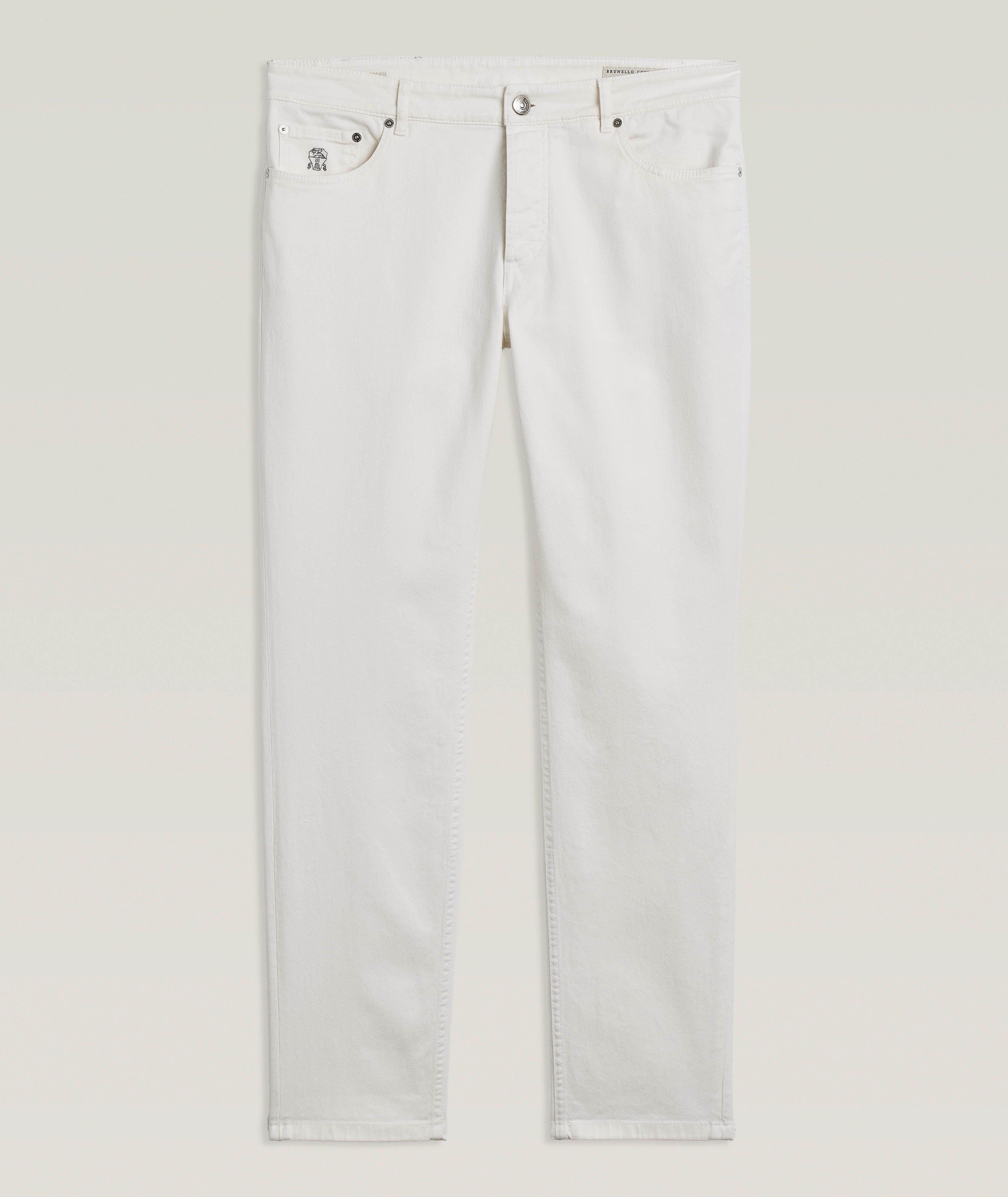 Traditional-Fit Denim Five-Pocket Pants image 0