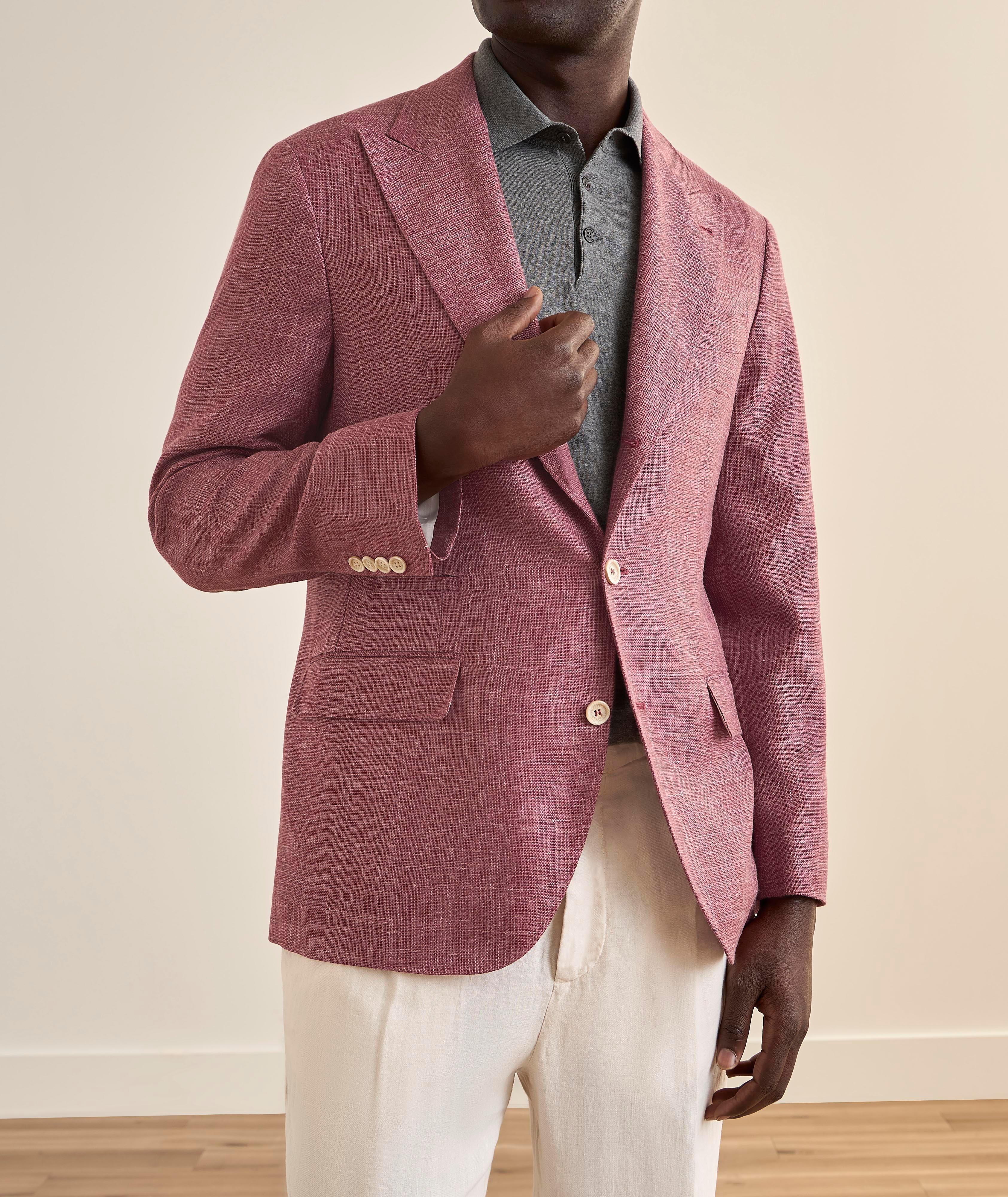 Virgin Wool-Blend Peak Sport Jacket image 1