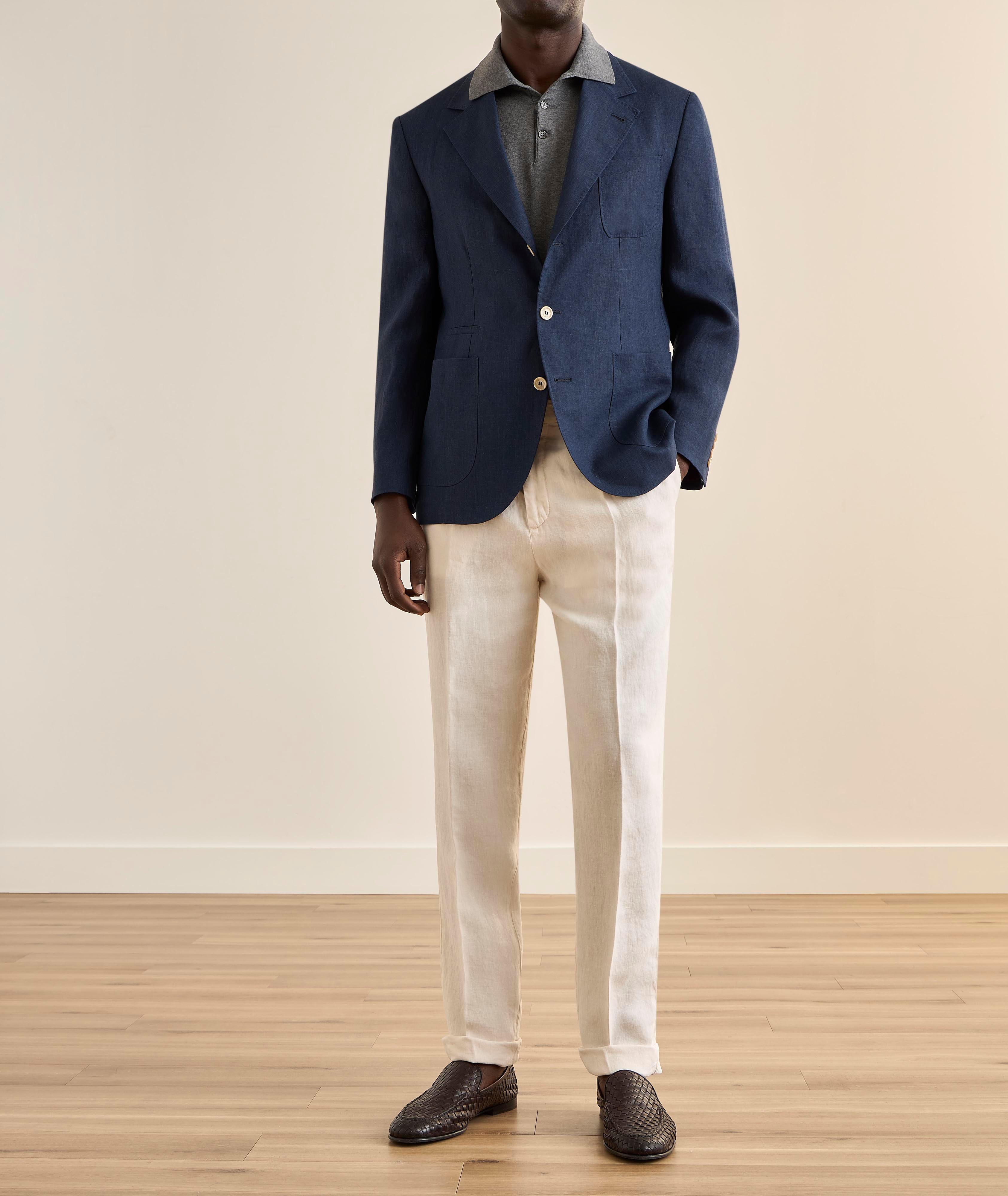 Solid Linen Sport Jacket  image 4