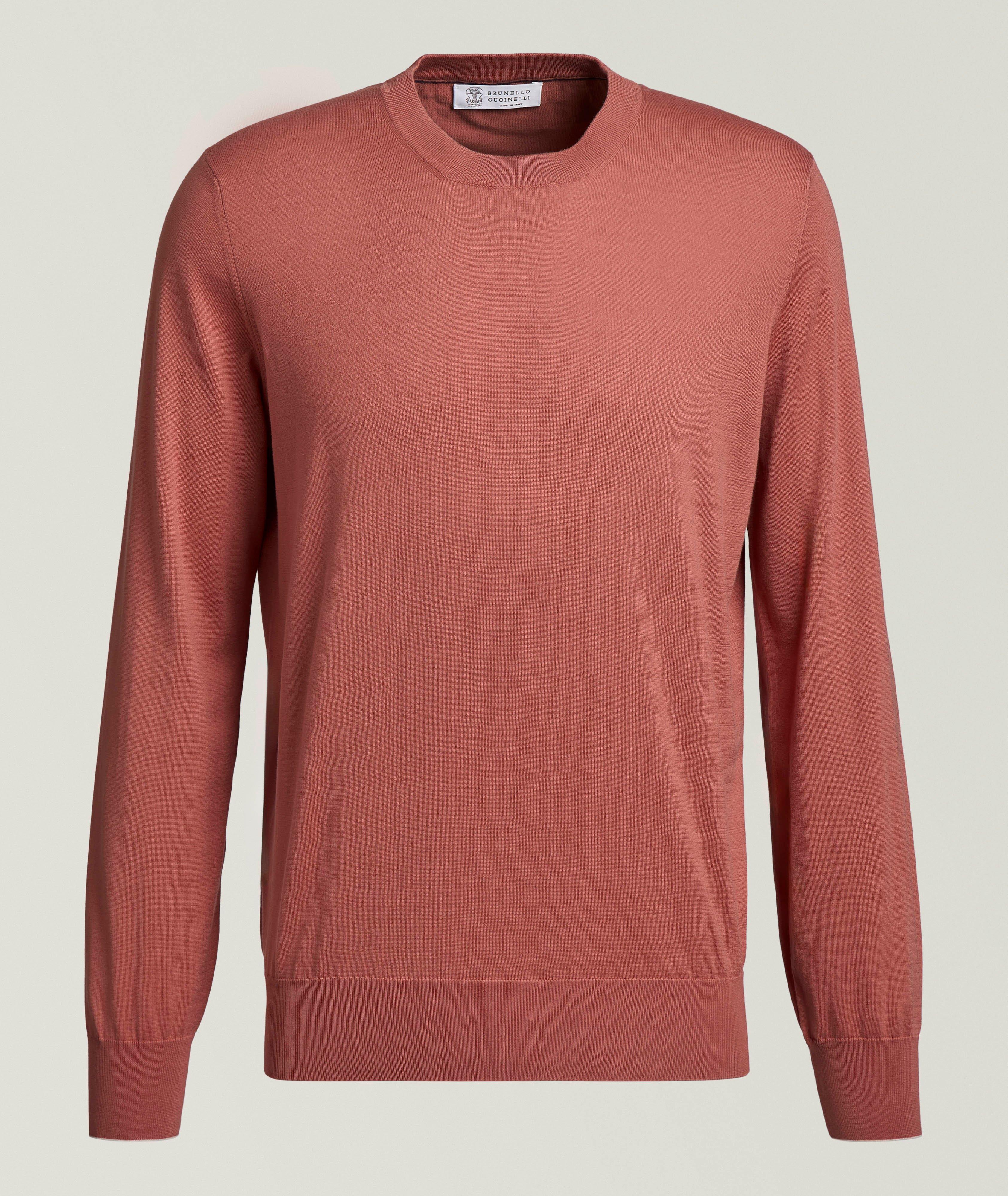 Contrast Tipping Cotton Sweater image 0