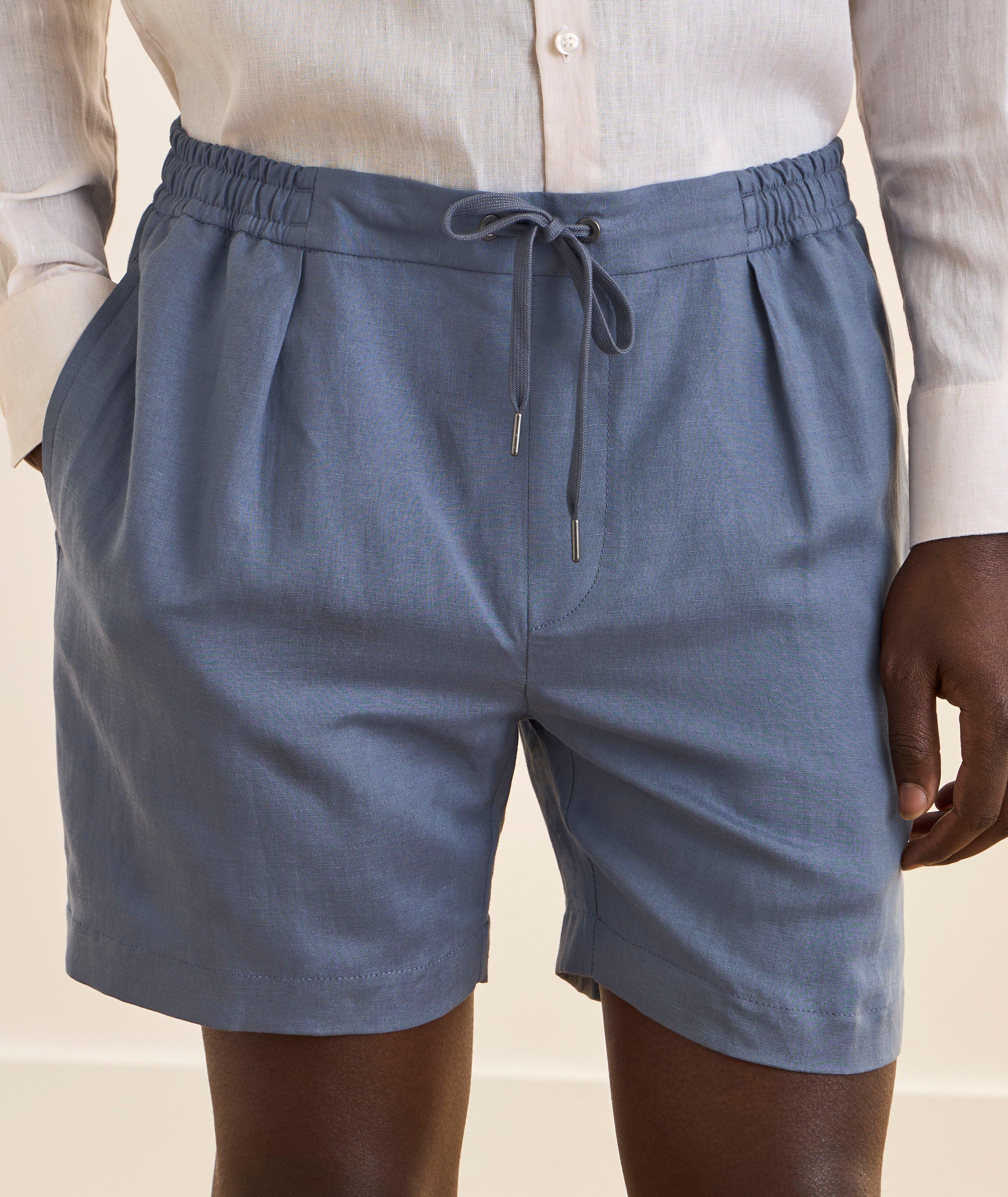 Silk-Linen Shorts image 1