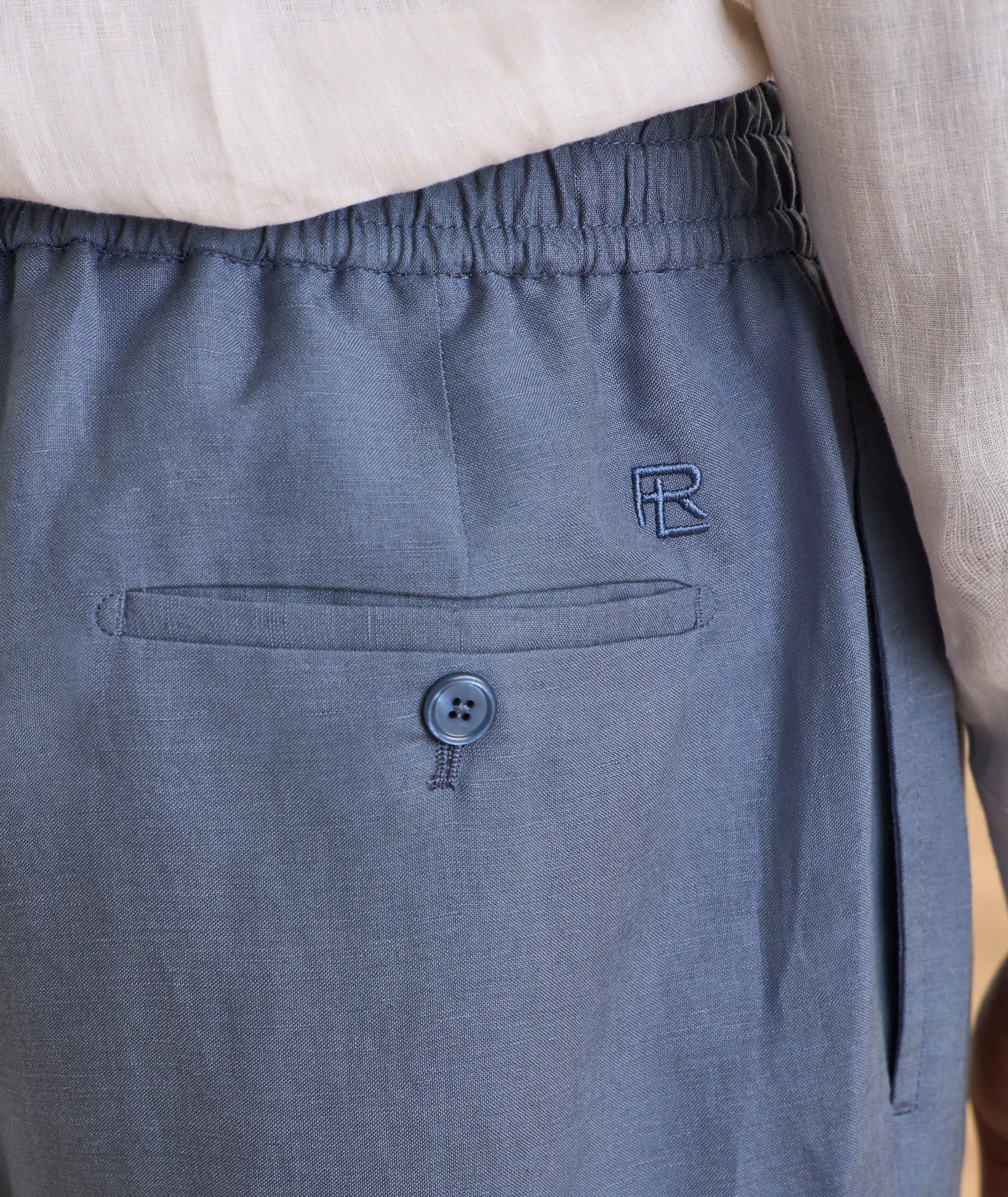 Silk-Linen Shorts image 3