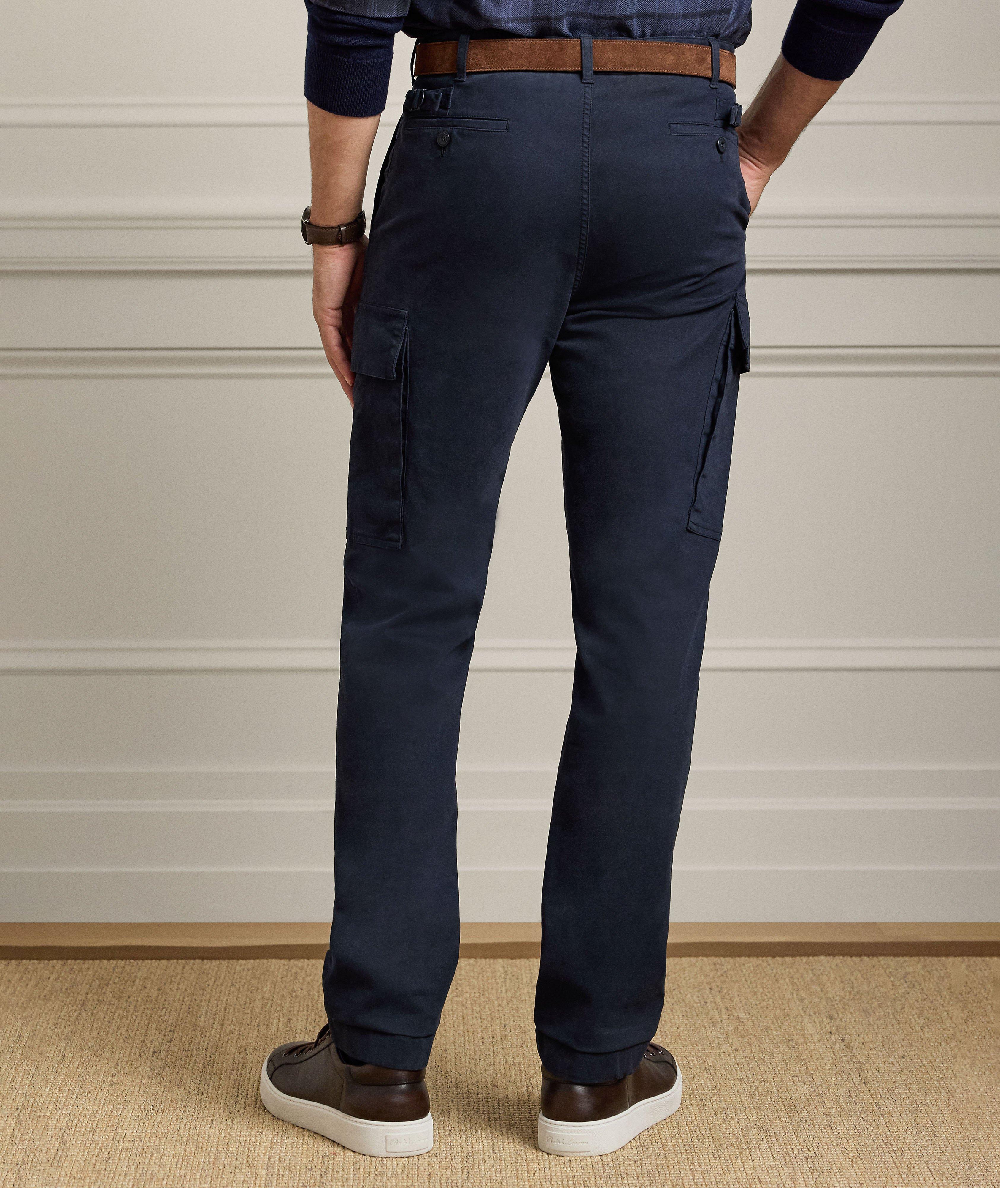 Garment-Dyed Cotton Cargo Pants image 2