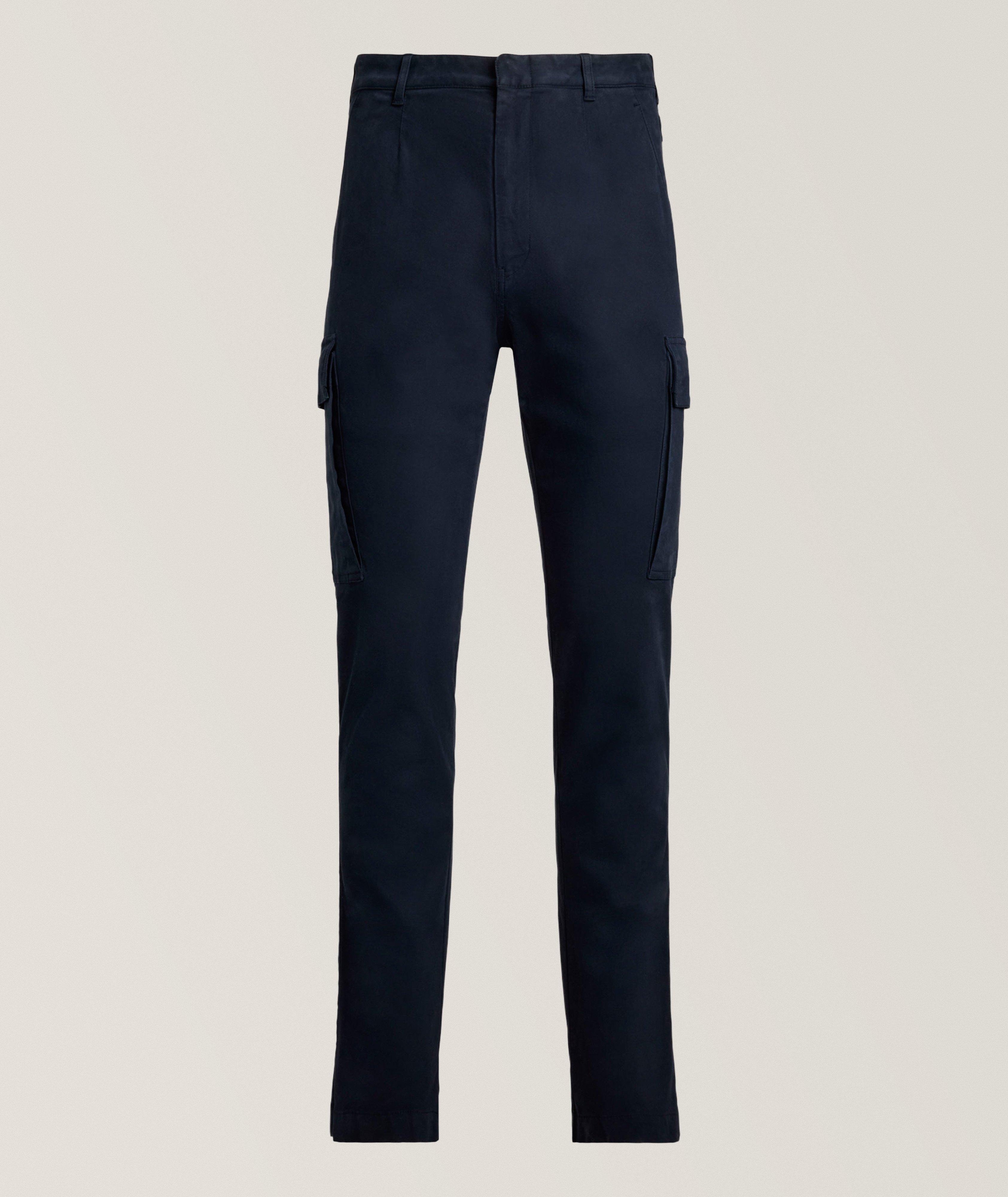 Garment-Dyed Cotton Cargo Pants image 0