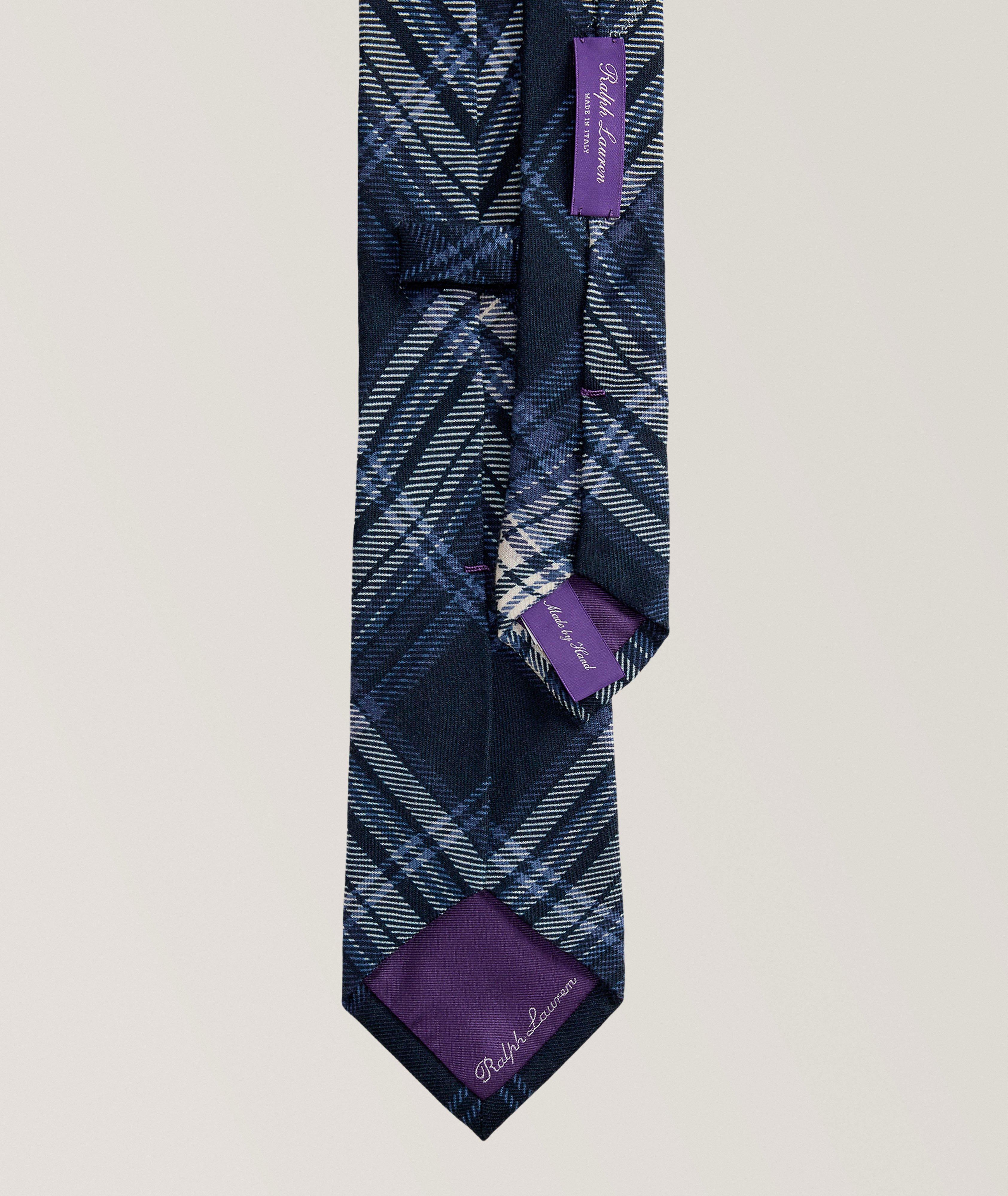 Plaid Cashmere-Silk Tie  image 1