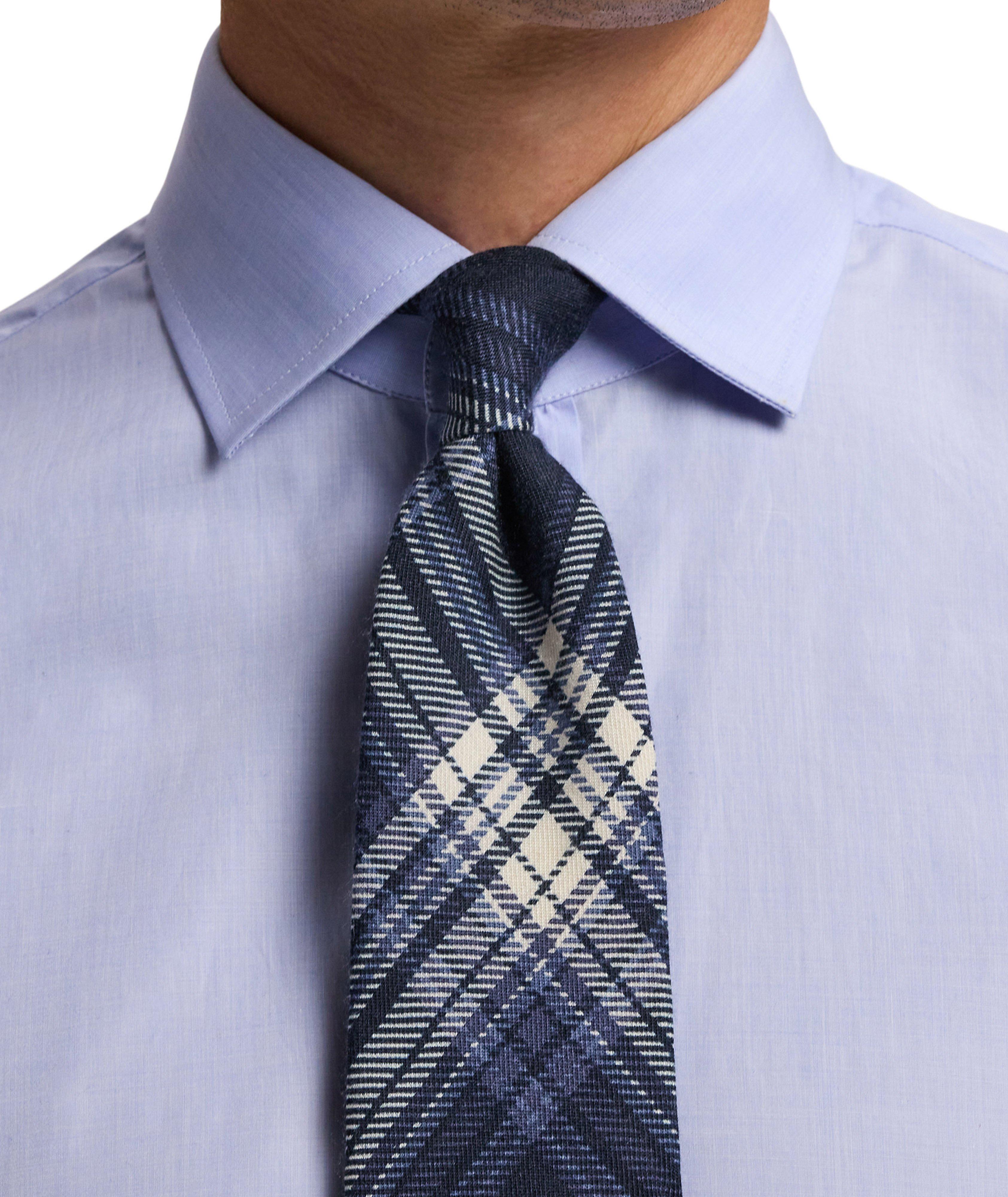 Plaid Cashmere-Silk Tie  image 2