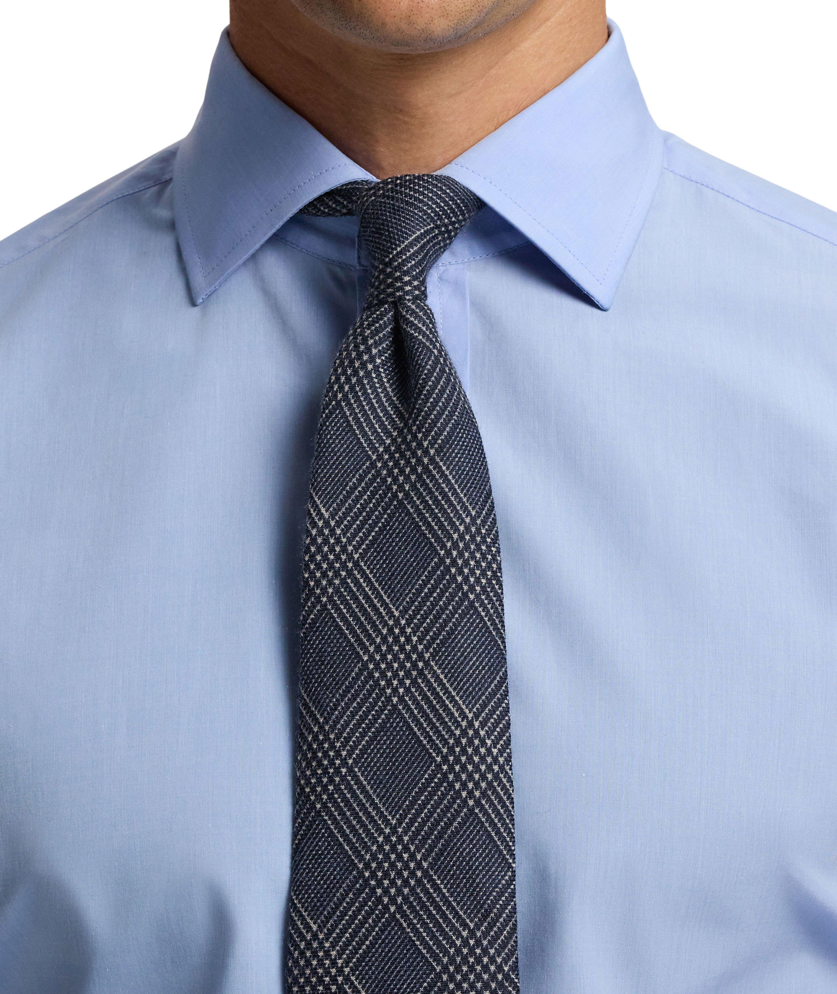 Tonal Plaid Cashmere-Silk Tie  image 2
