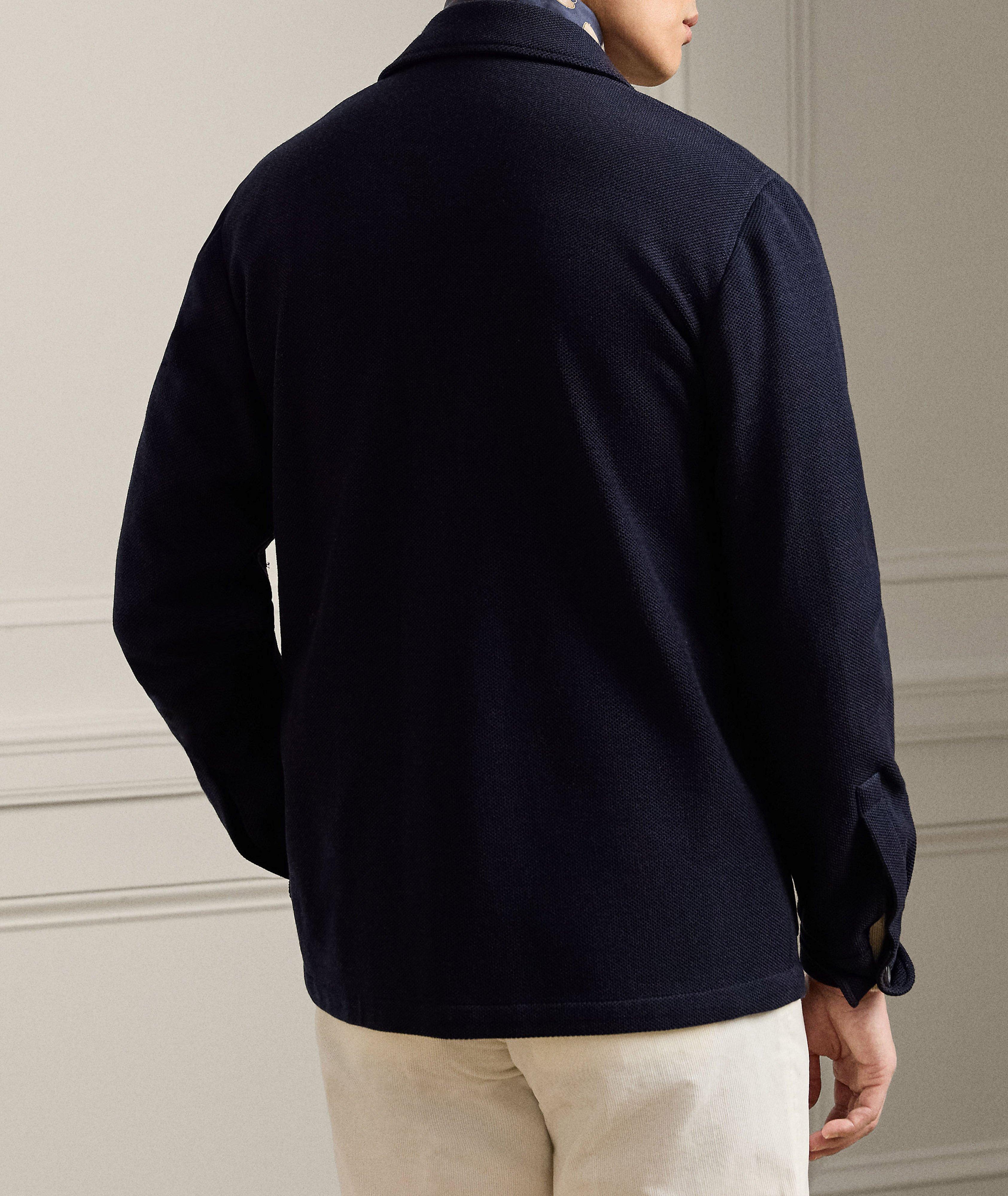 Wool-Cotton Piqué Sport Jacket image 2