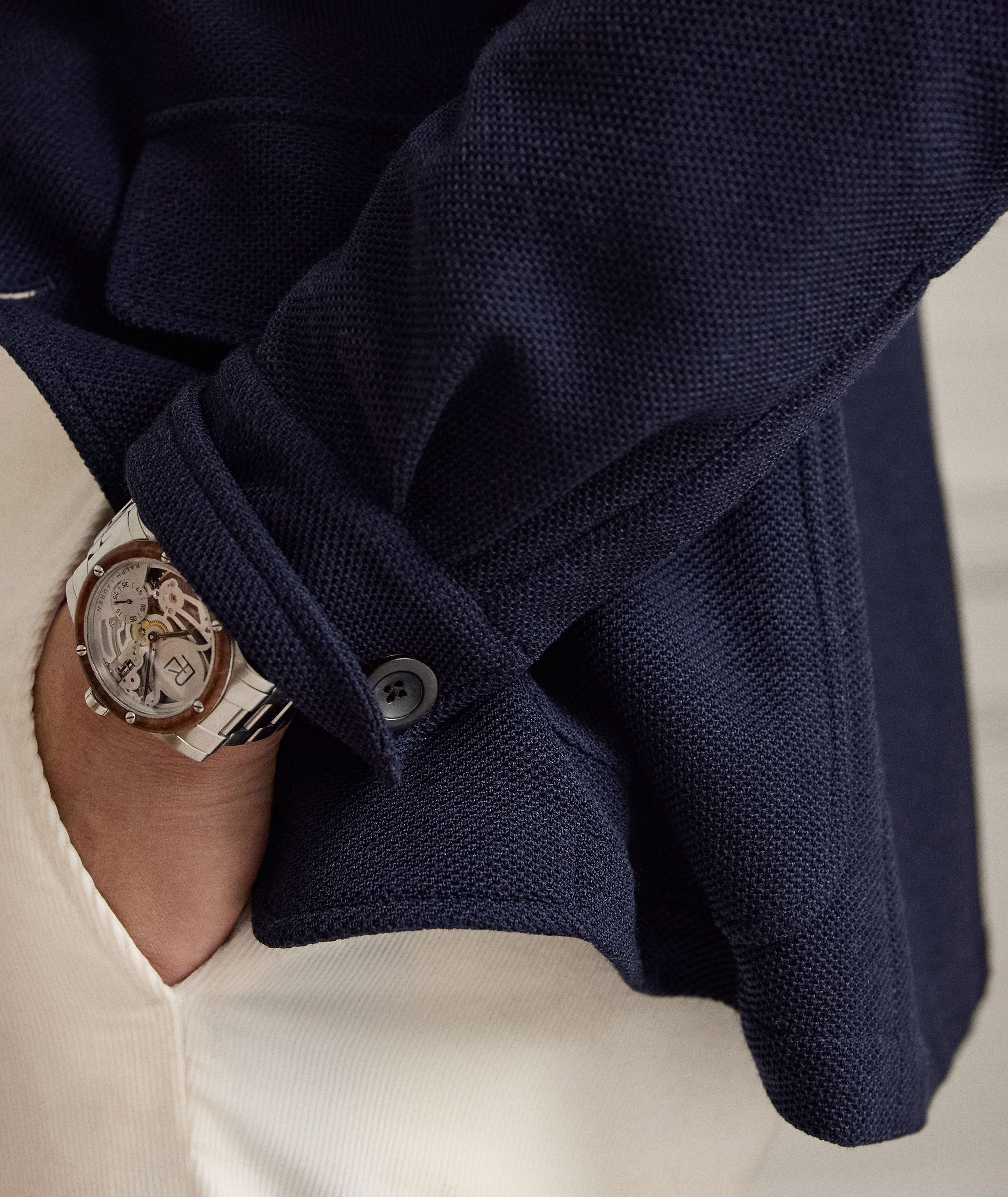 Wool-Cotton Piqué Sport Jacket image 4