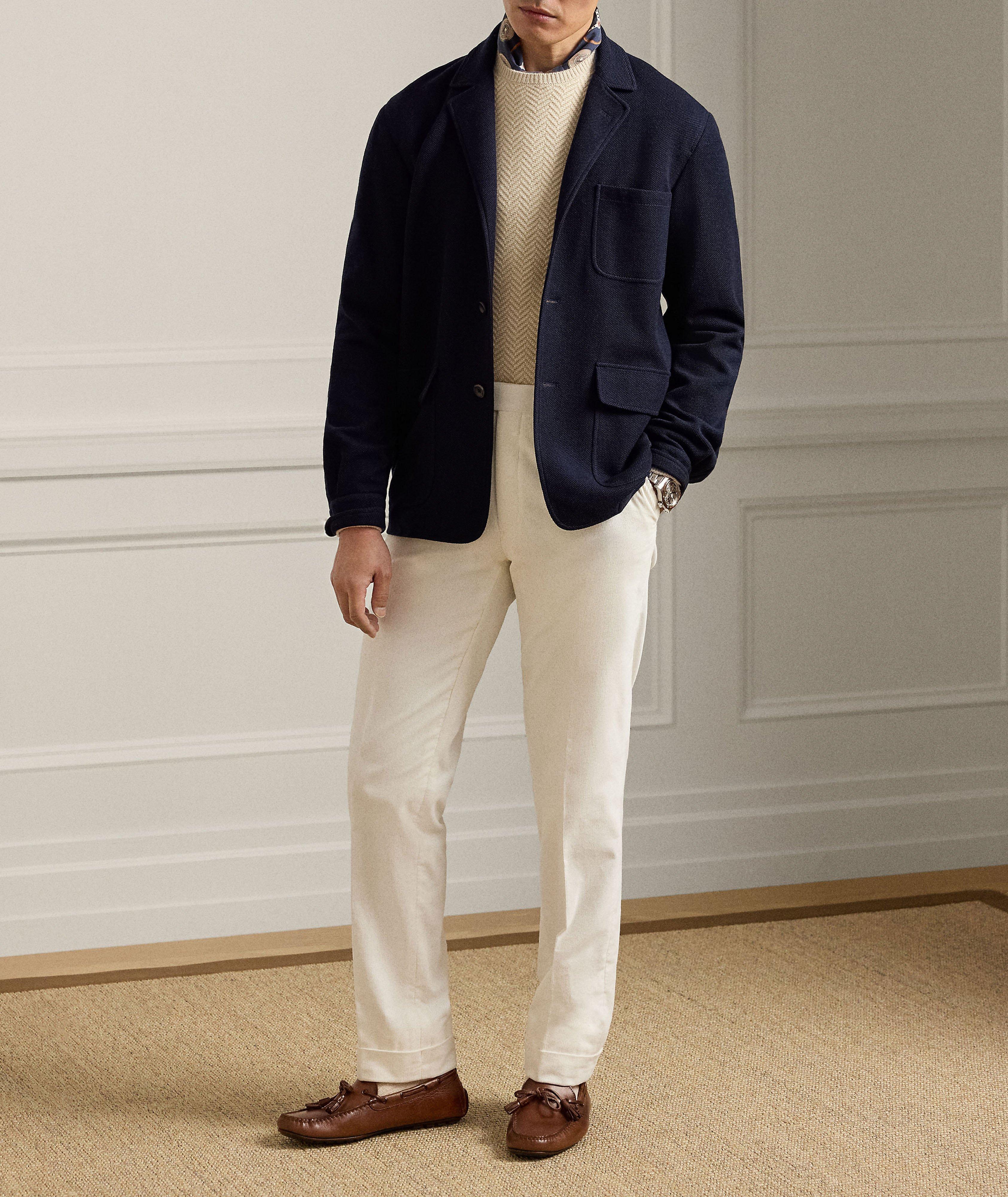 Wool-Cotton Piqué Sport Jacket image 5