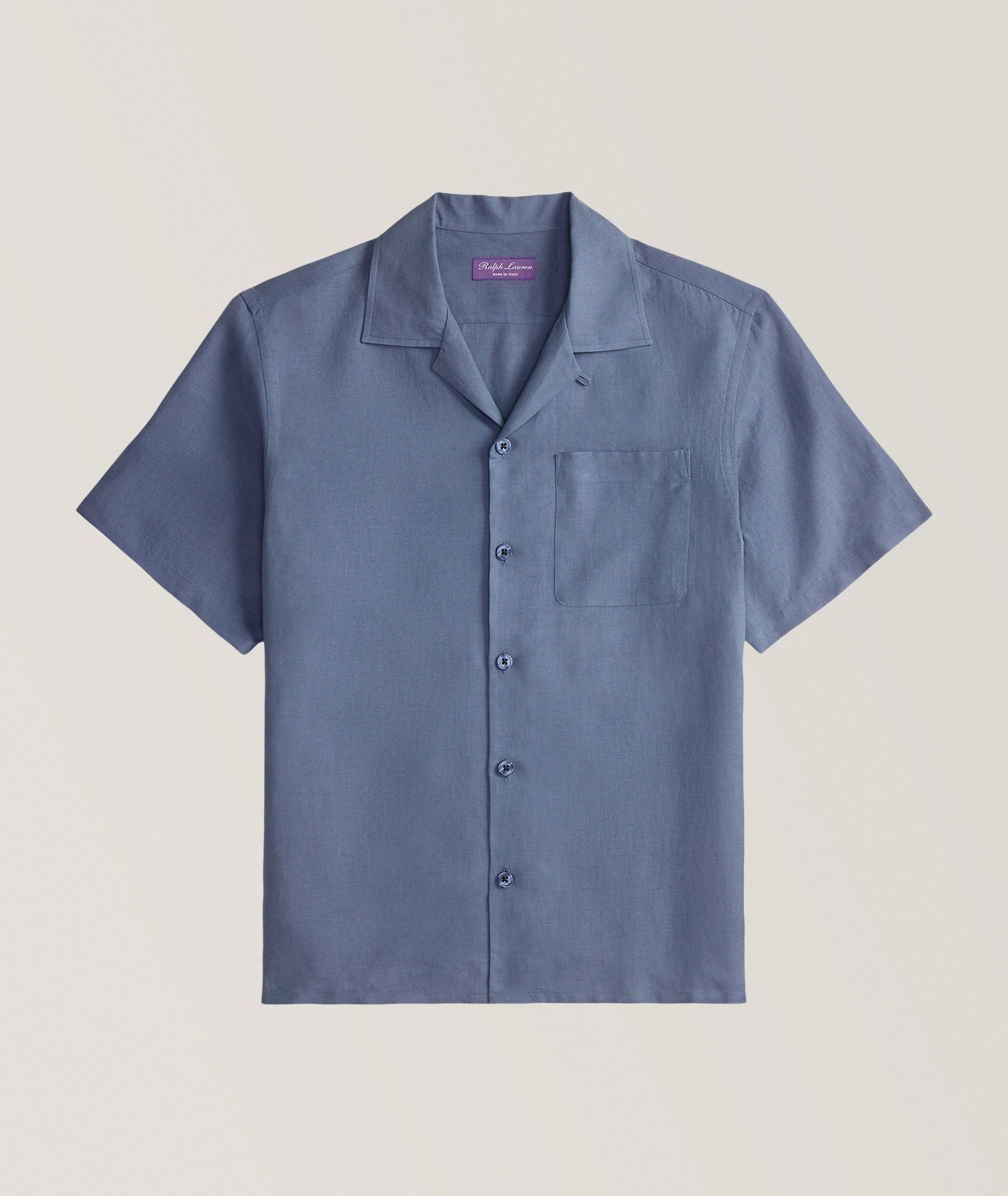 RLP VNTGE INDIGO SL SLK LNEN CAMP CLLR SHRT SEP MATCH UP image 0