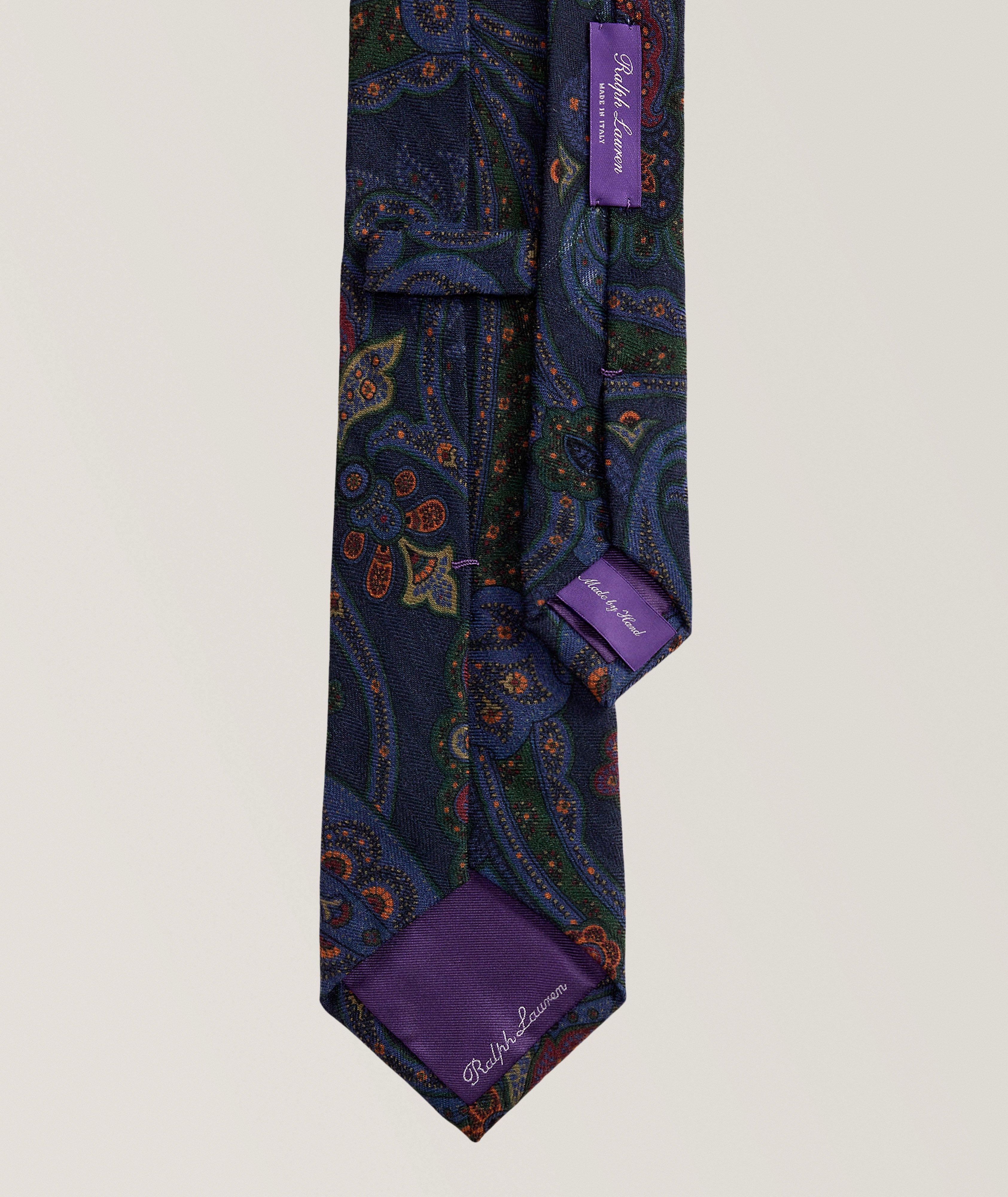 Paisley Cashmere-Silk Tie  image 1