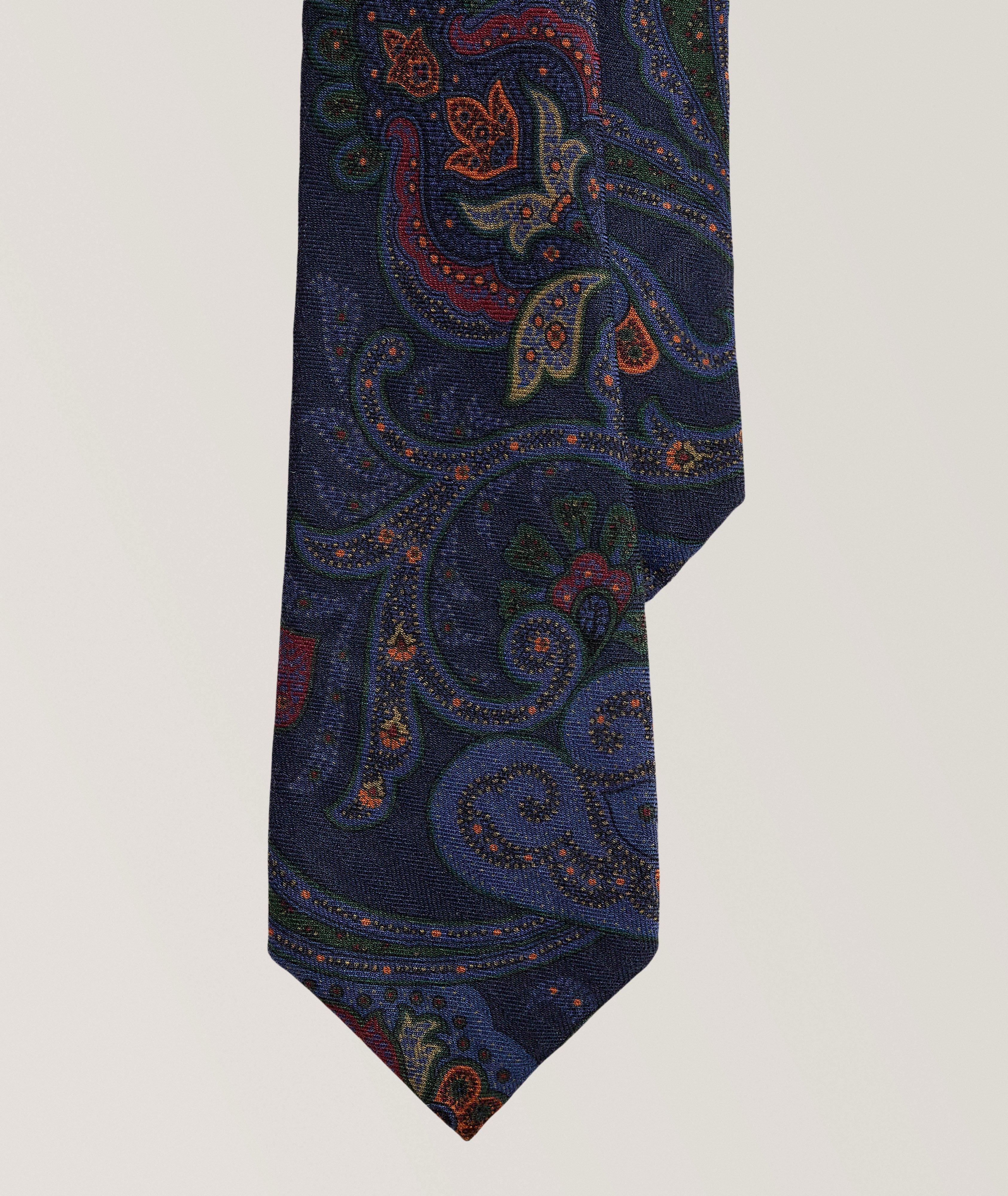 Paisley Cashmere-Silk Tie  image 0