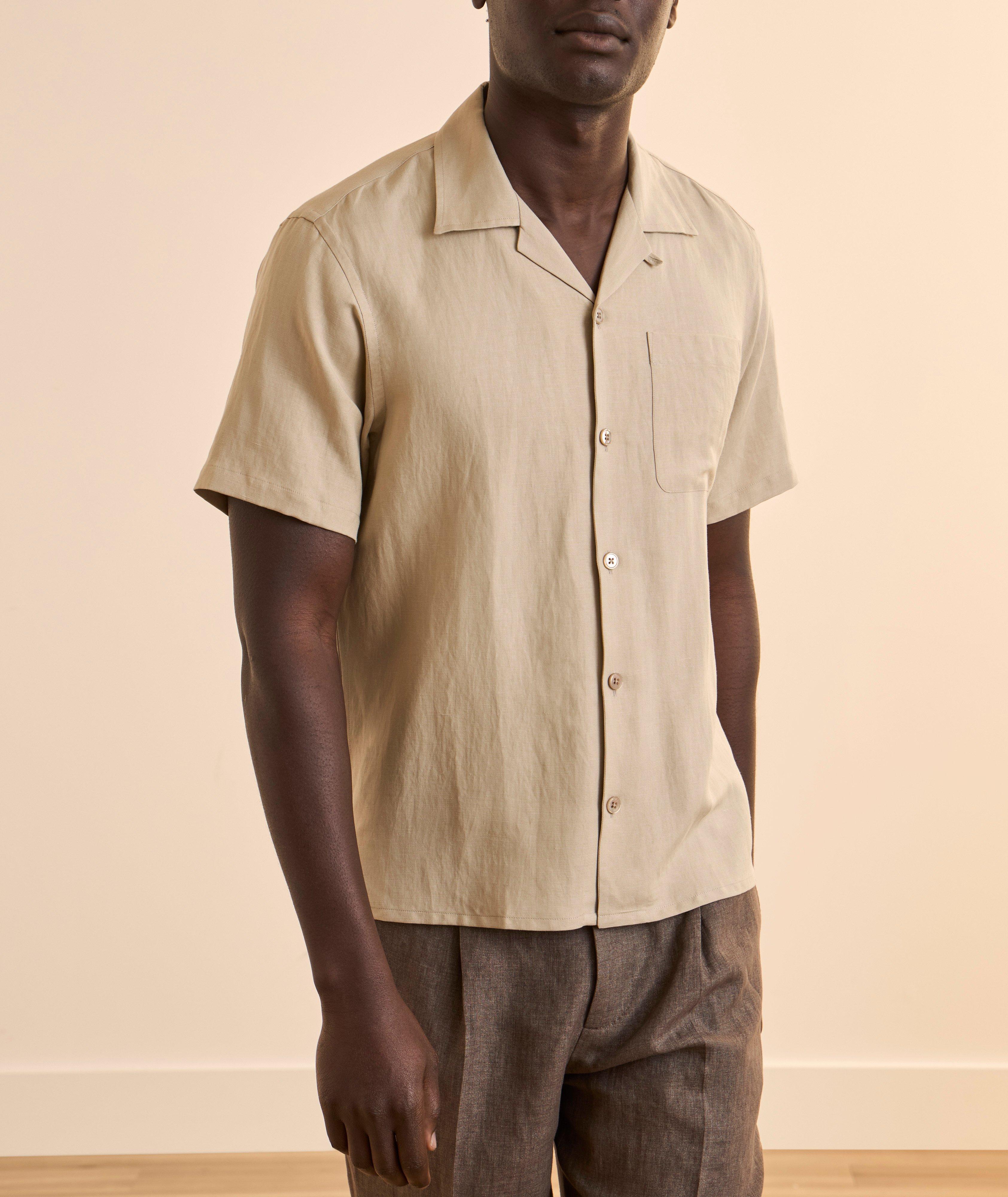 Silk-Linen Camp Shirt  image 1
