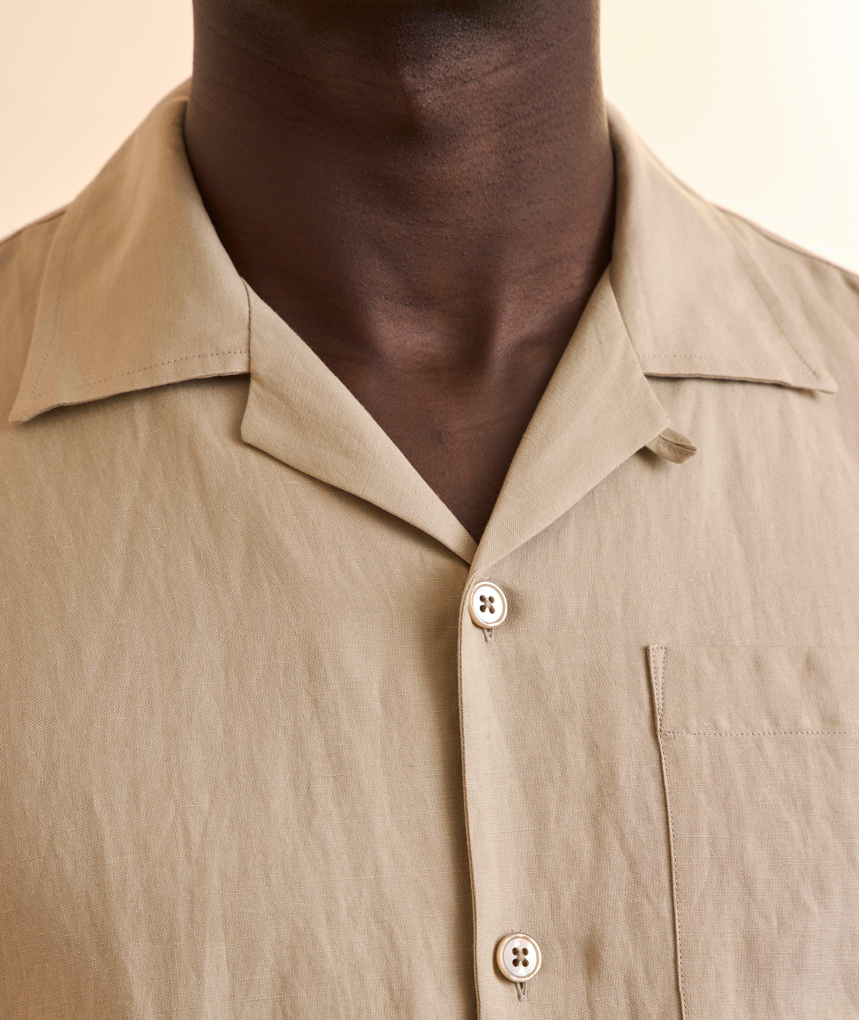 Silk-Linen Camp Shirt  image 3