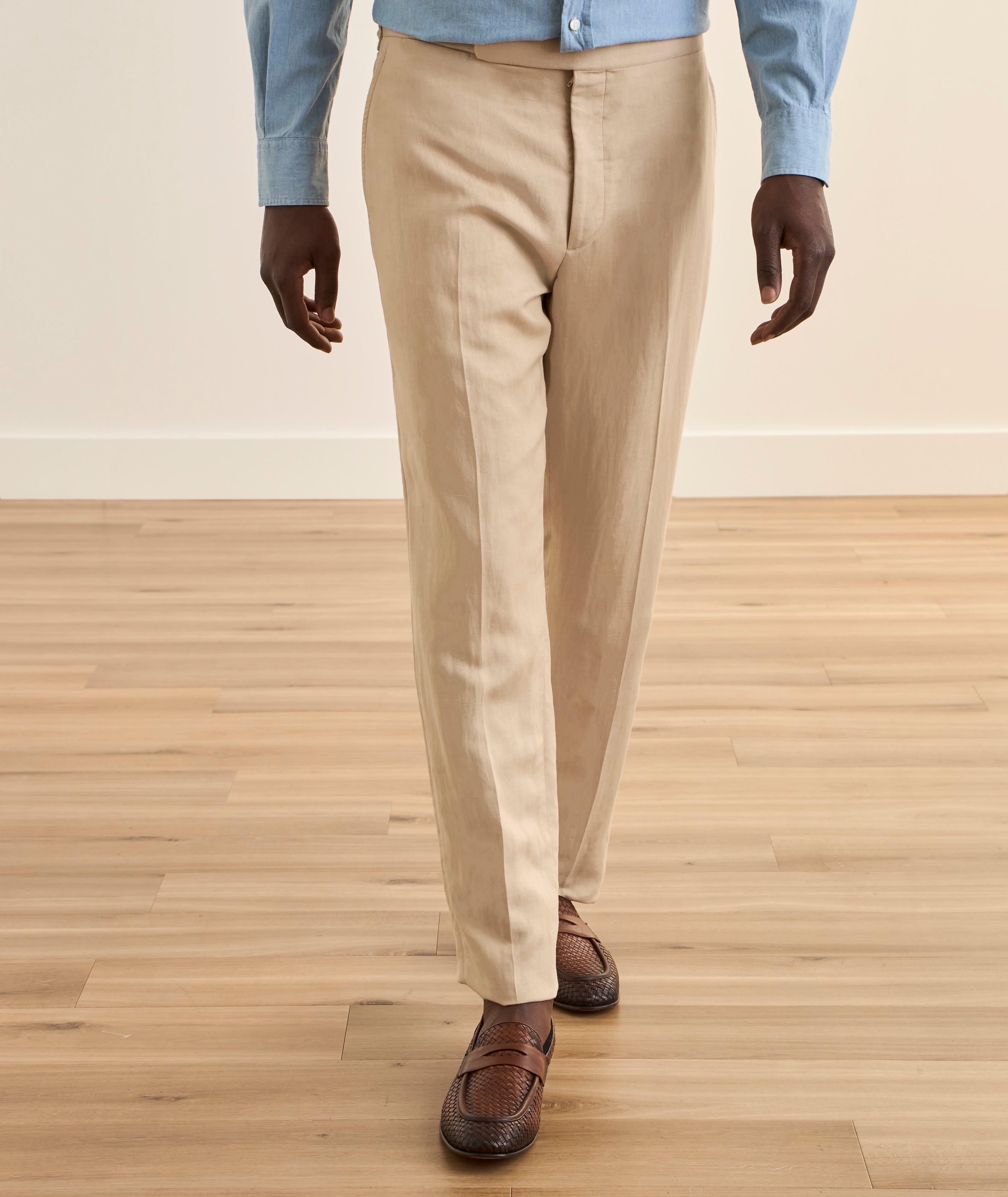 Silk-Linen Suit Pants  image 1
