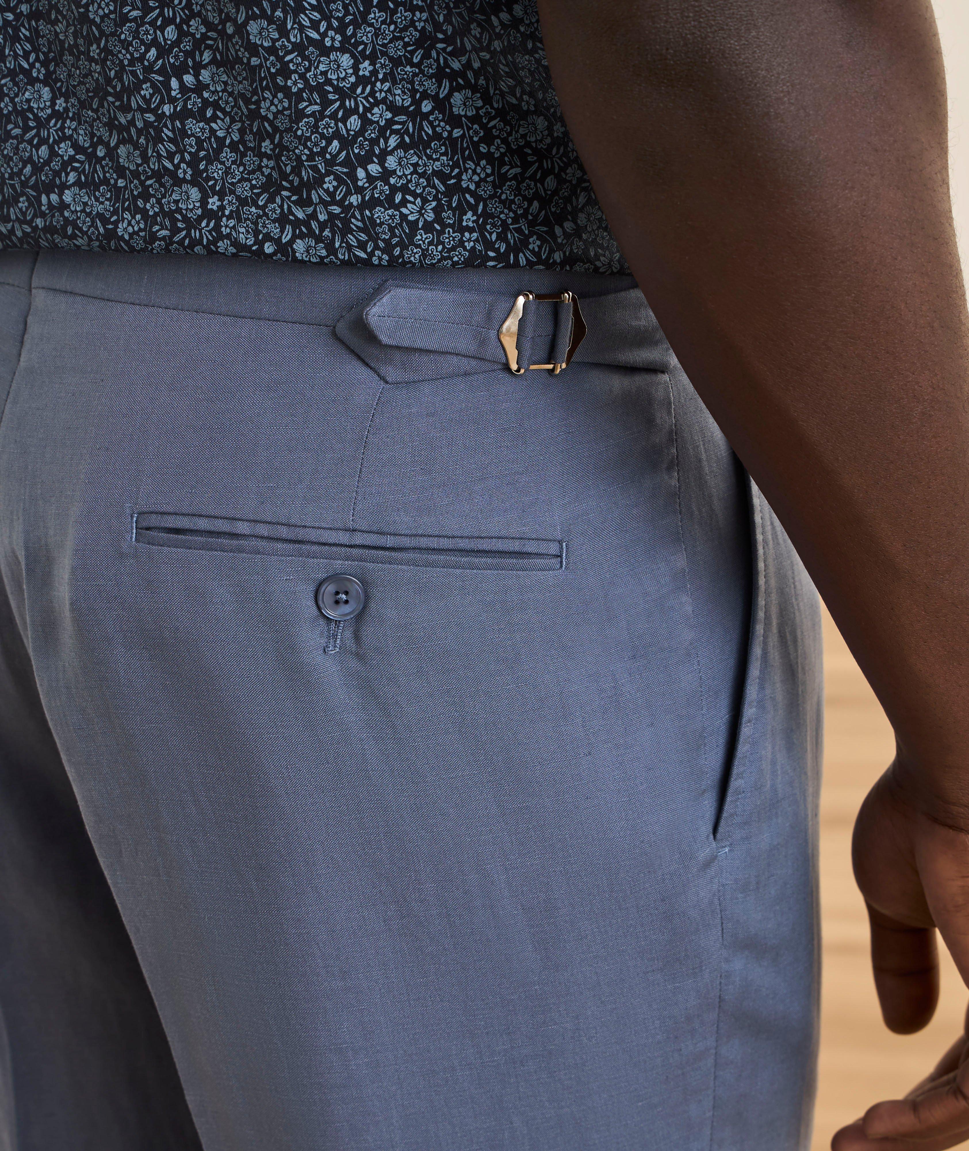 Silk-Linen Suit Pants  image 3