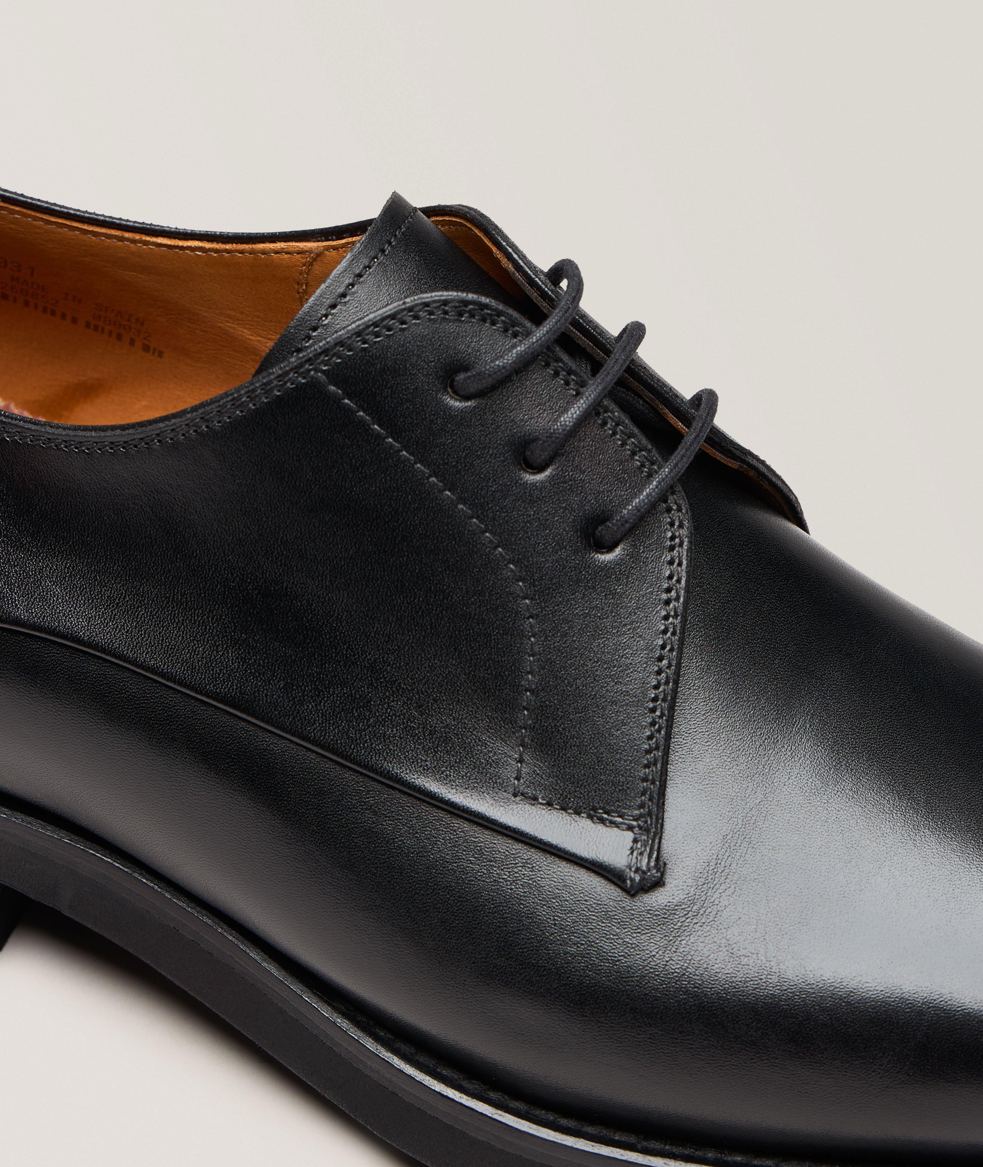 Omero Leather Plain-Toe Derbies image 2