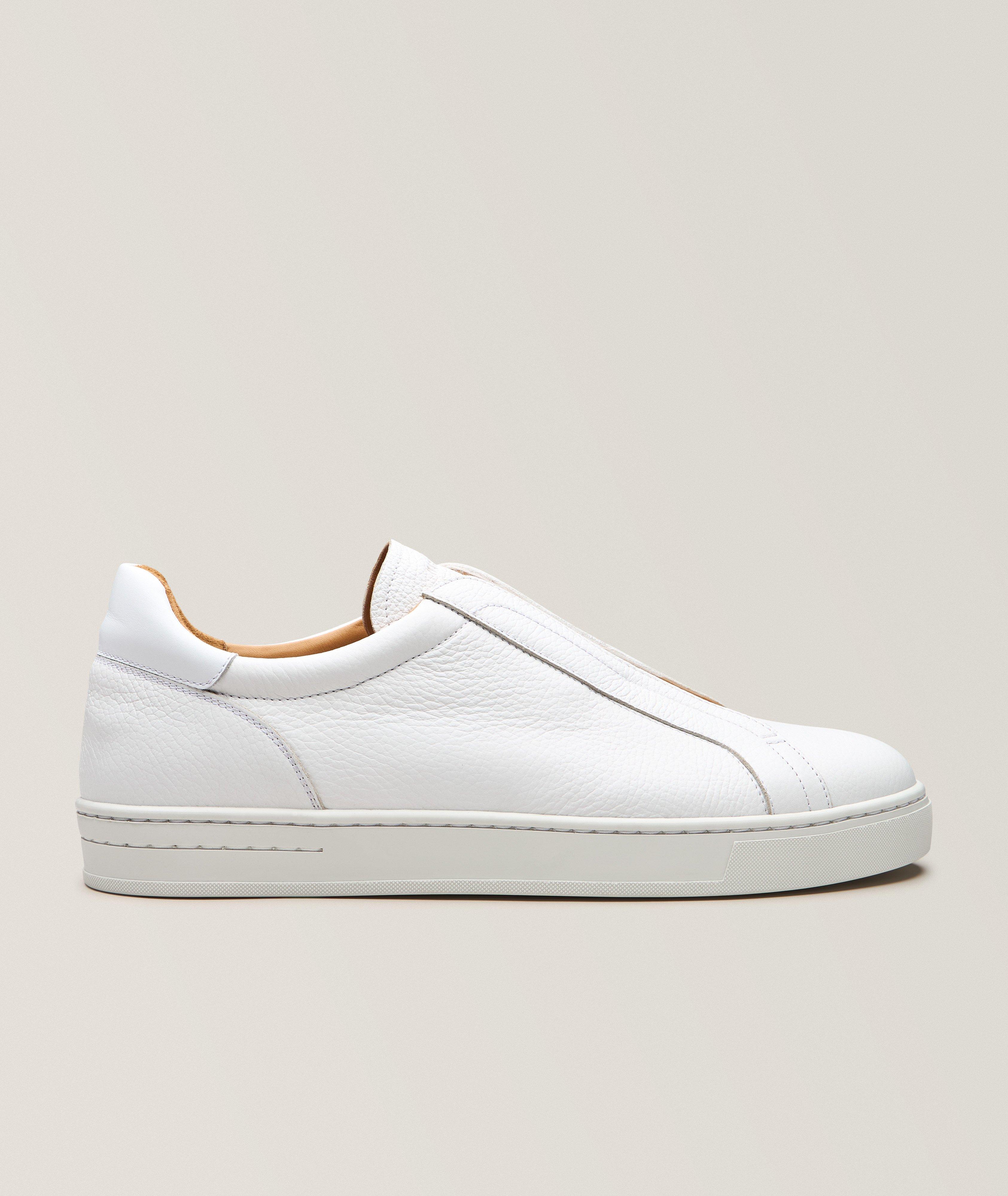 Gasol Pebbled Leather Slip-On Sneakers image 0