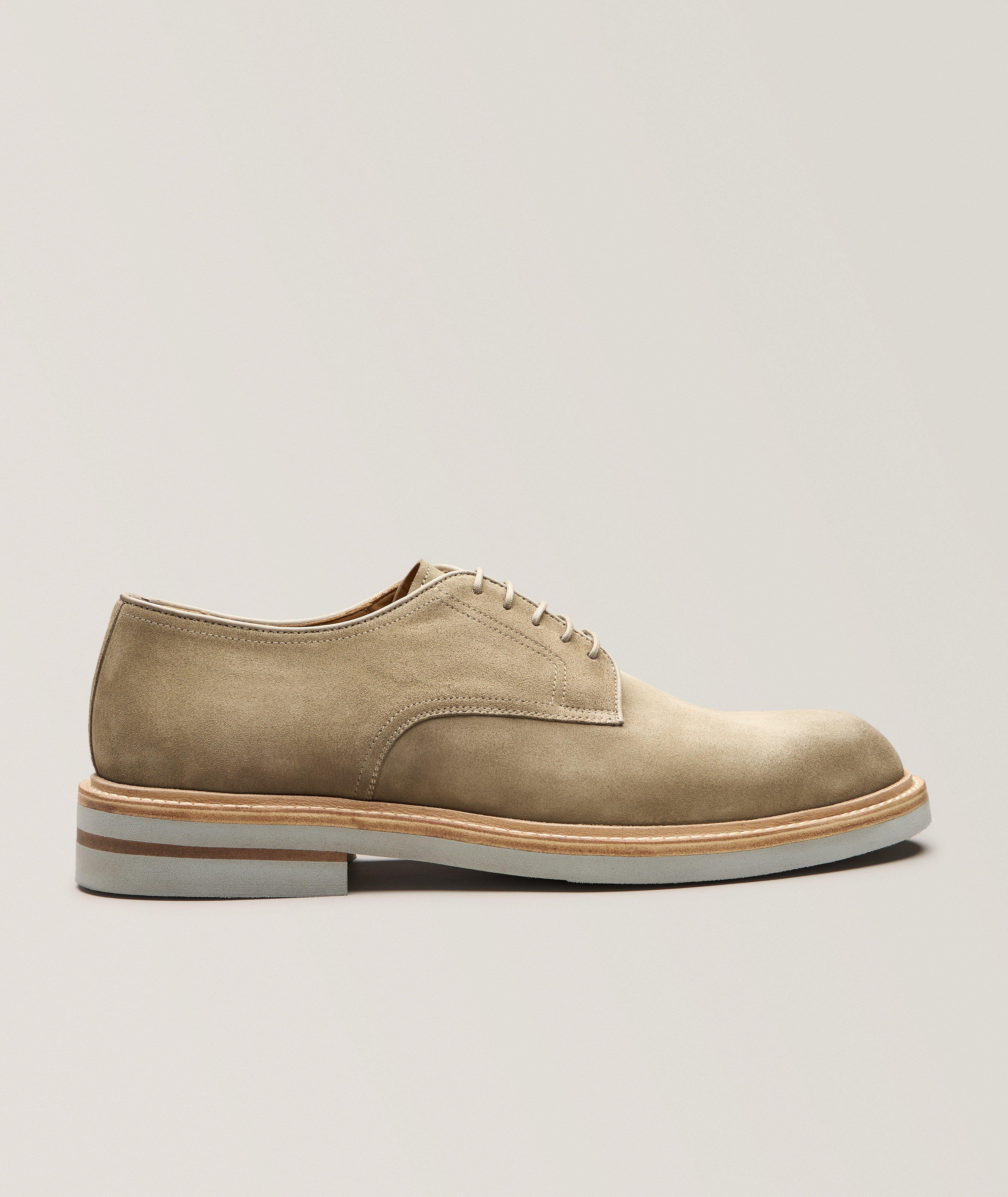 Magnanni Lanai Suede Plain-Toe Derbies