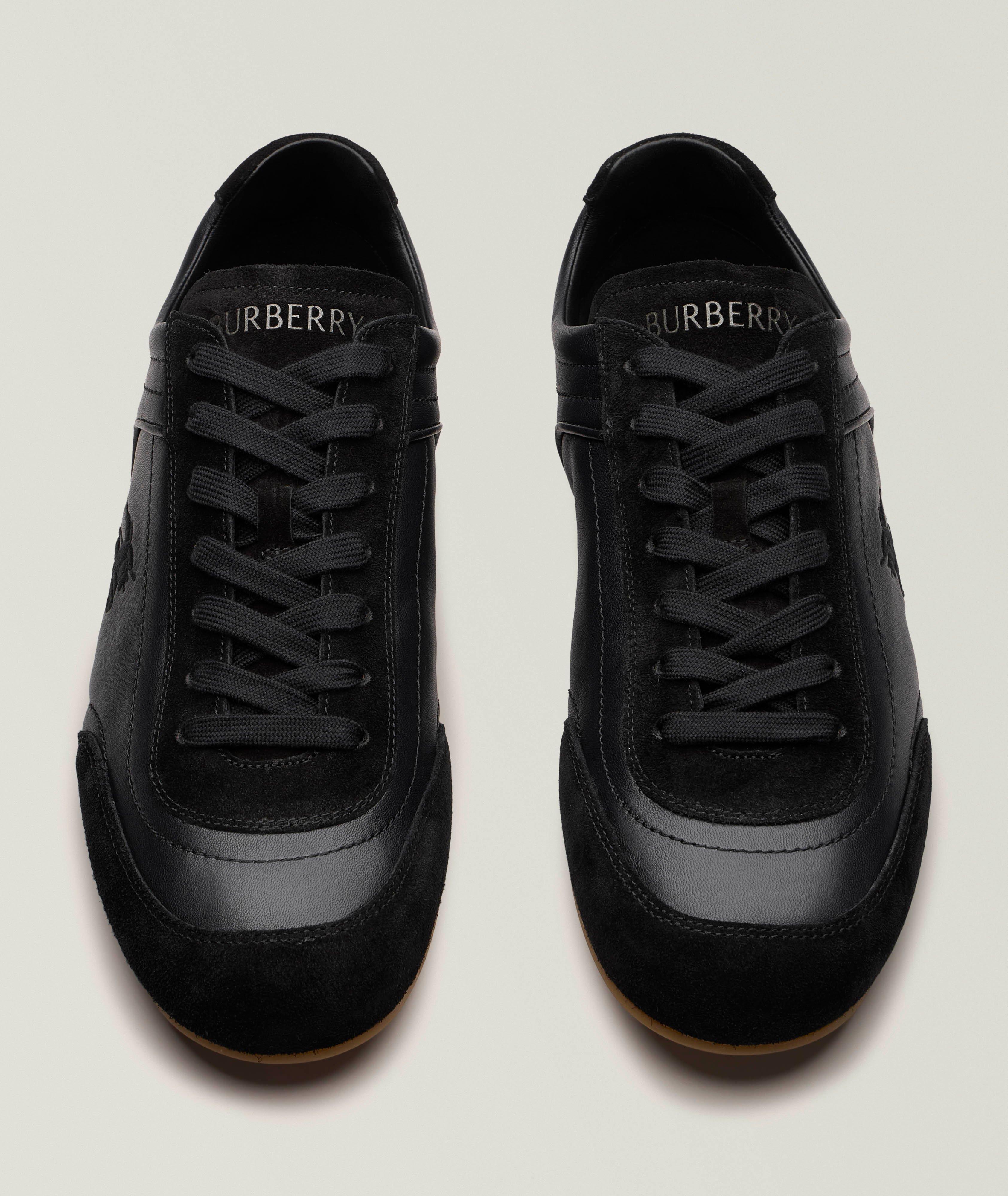 Leather & Suede Knight Runner Sneakers​ image 1