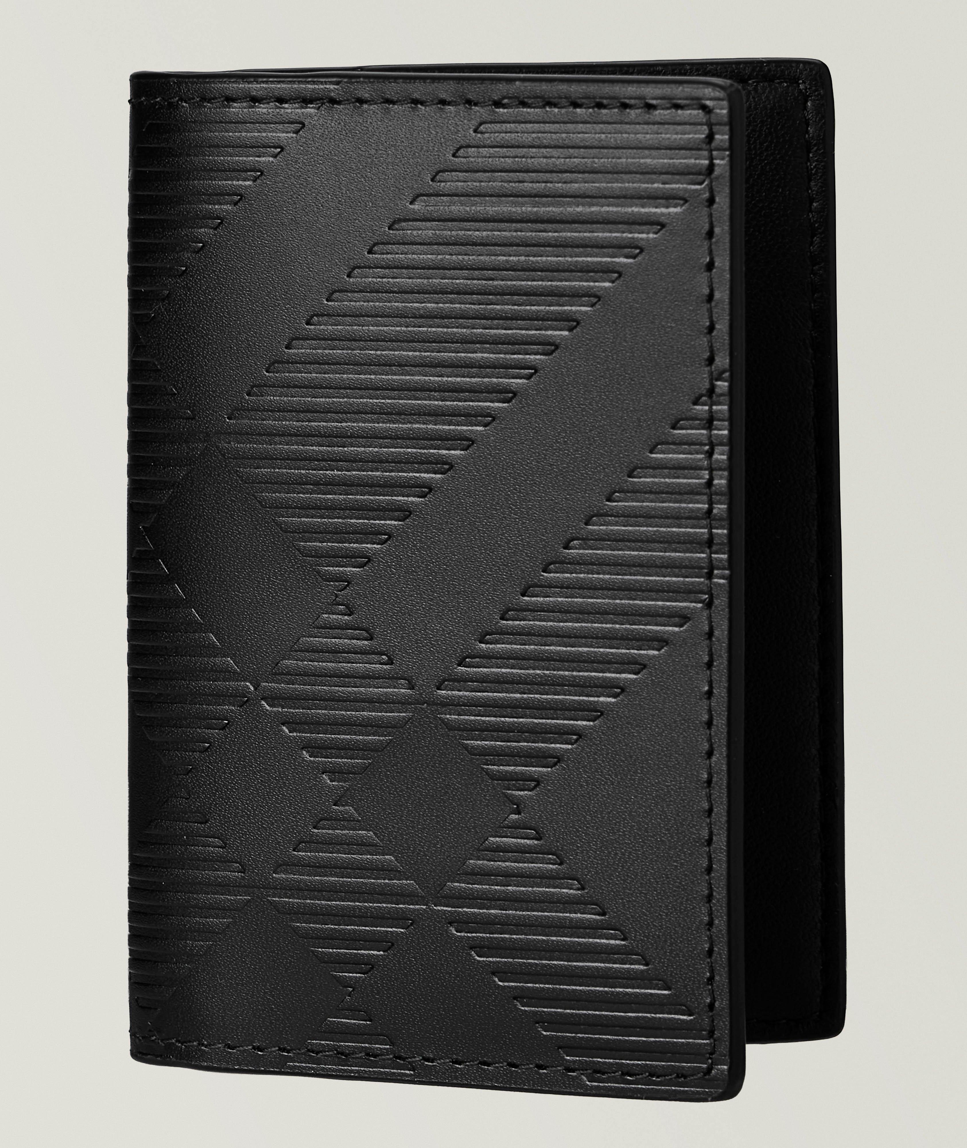 Embossed Check Bifold Cardholder image 0