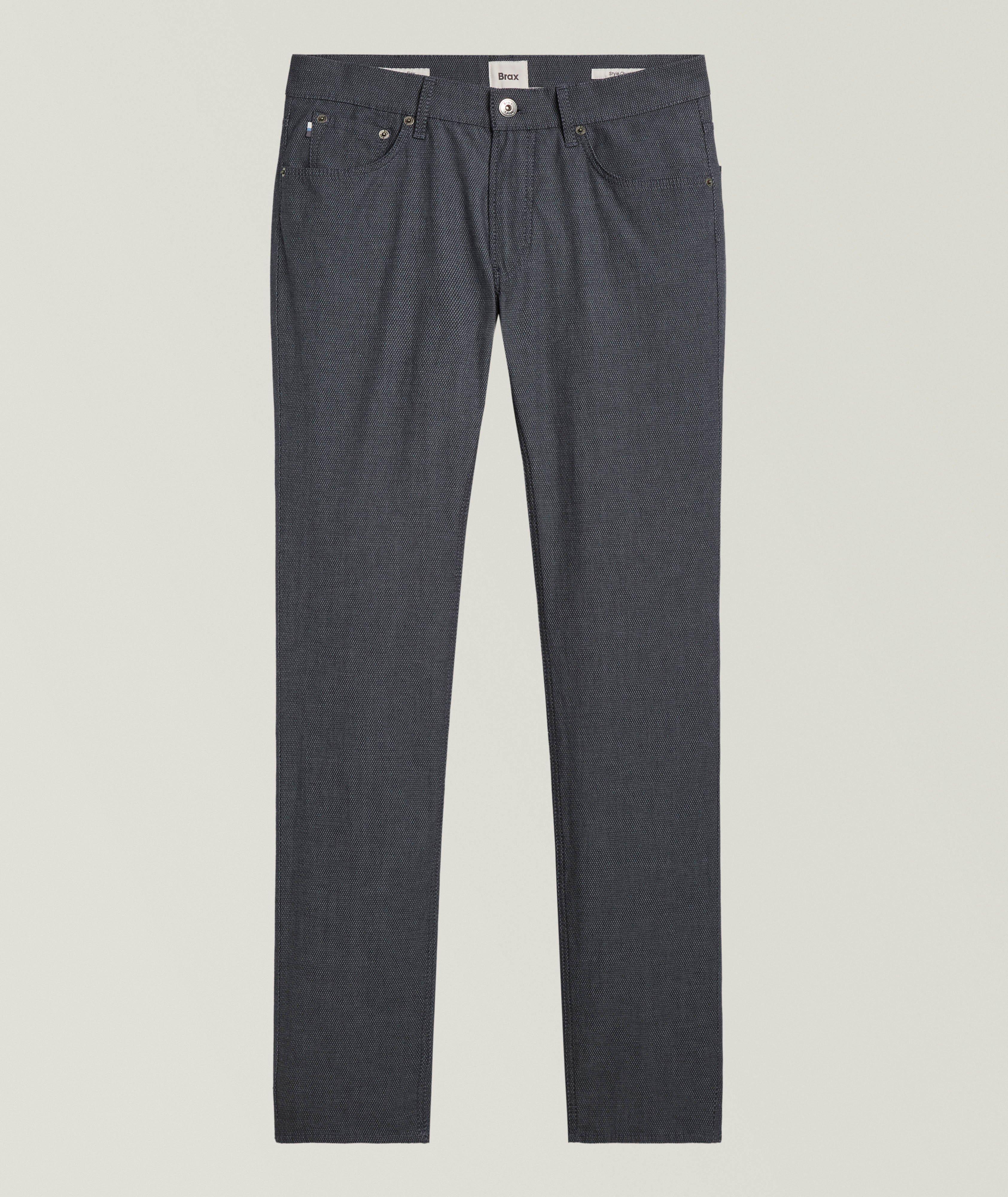 Brax Chuck Two-Tone Flex Slim-Fit Pants