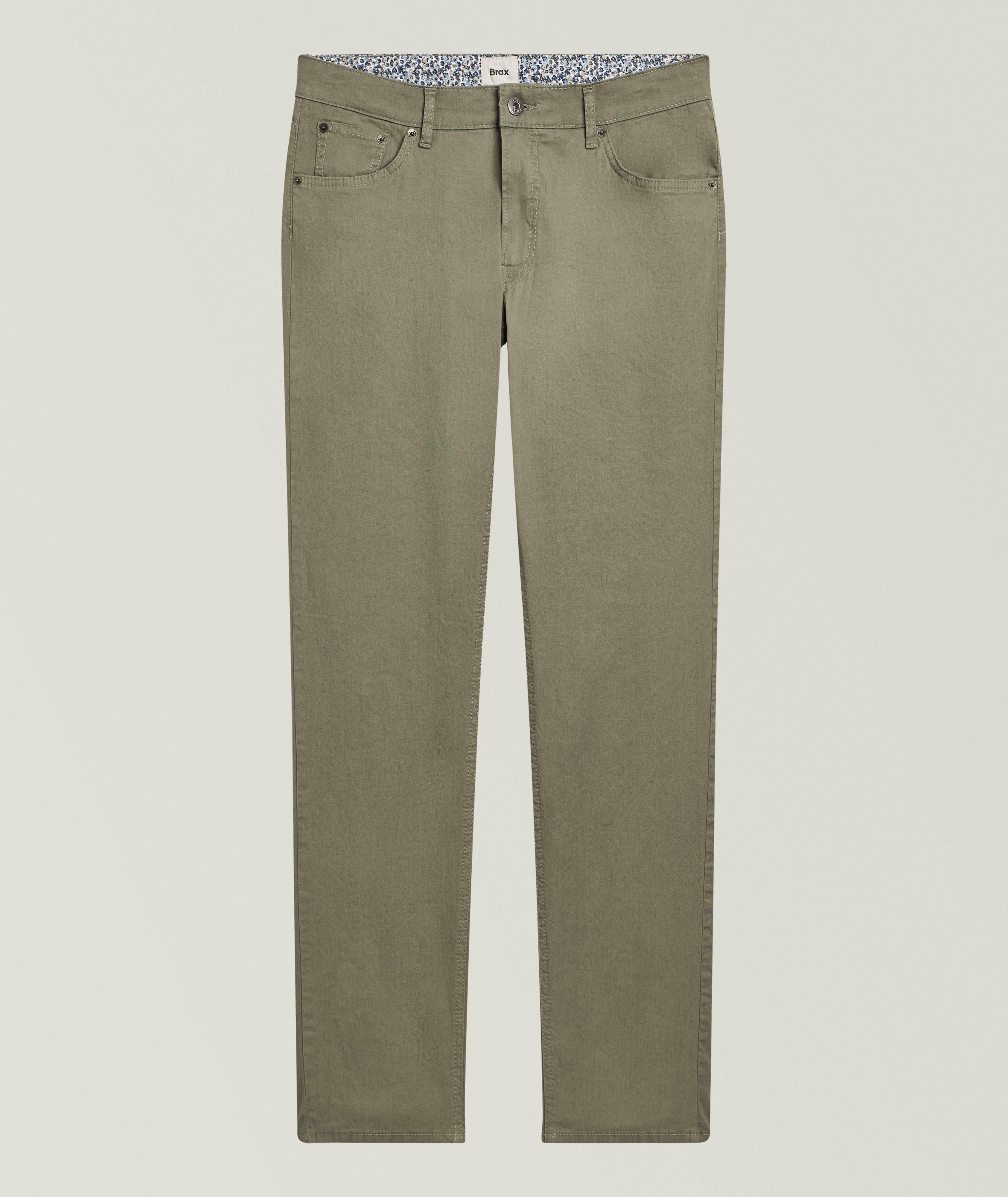 Brax Chuck Slim-Fit Linen-Blend Pants