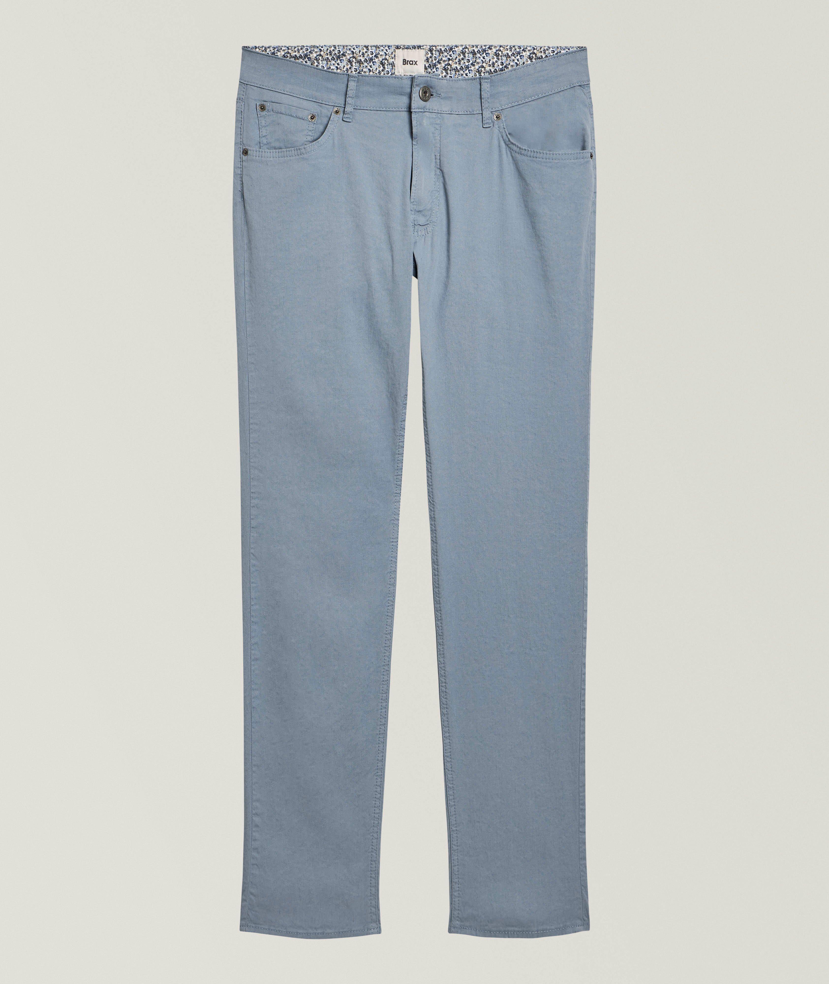 Brax Chuck Slim-Fit Linen-Blend Pants