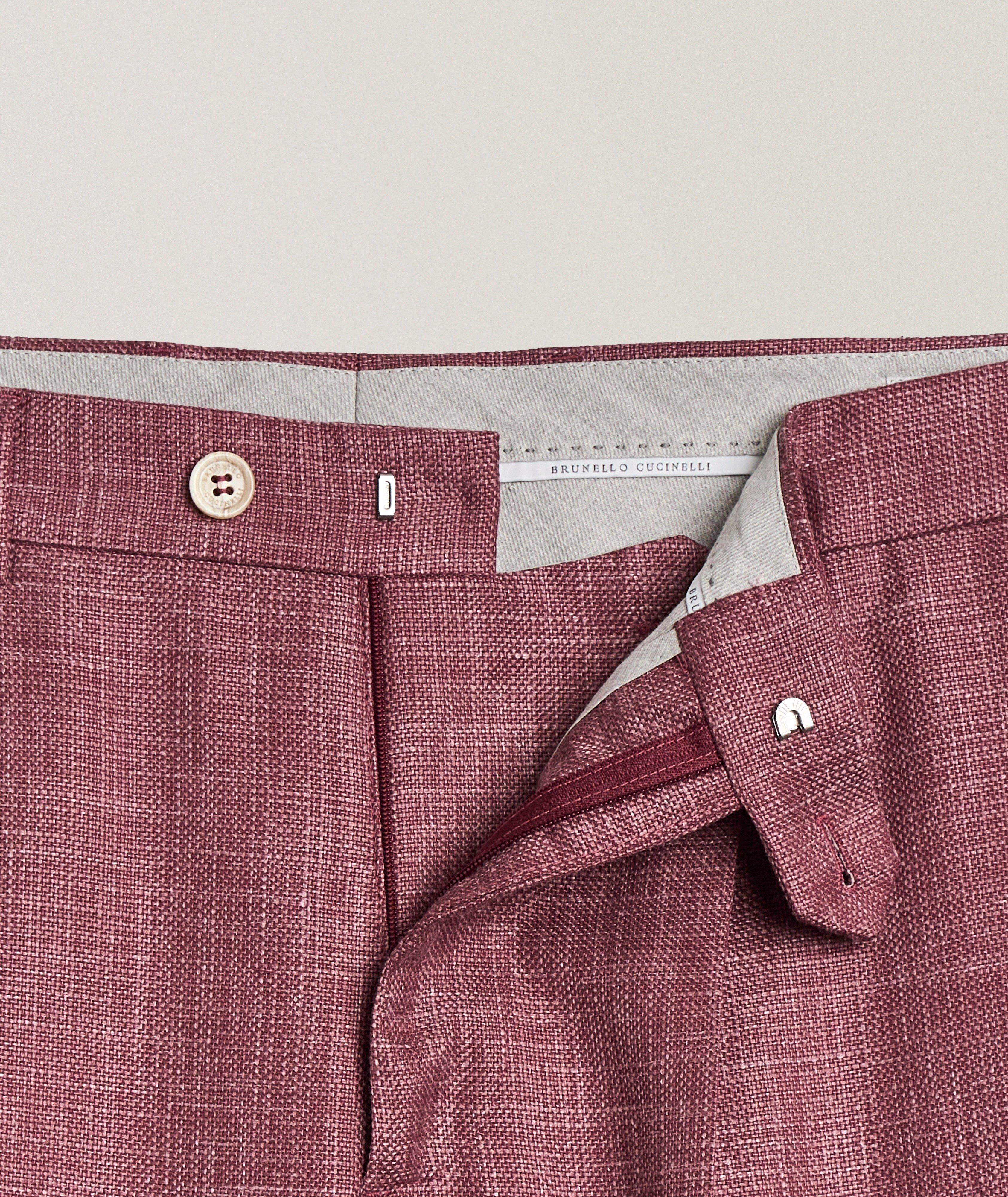 Textured Wool-Blend Suit Pants image 4