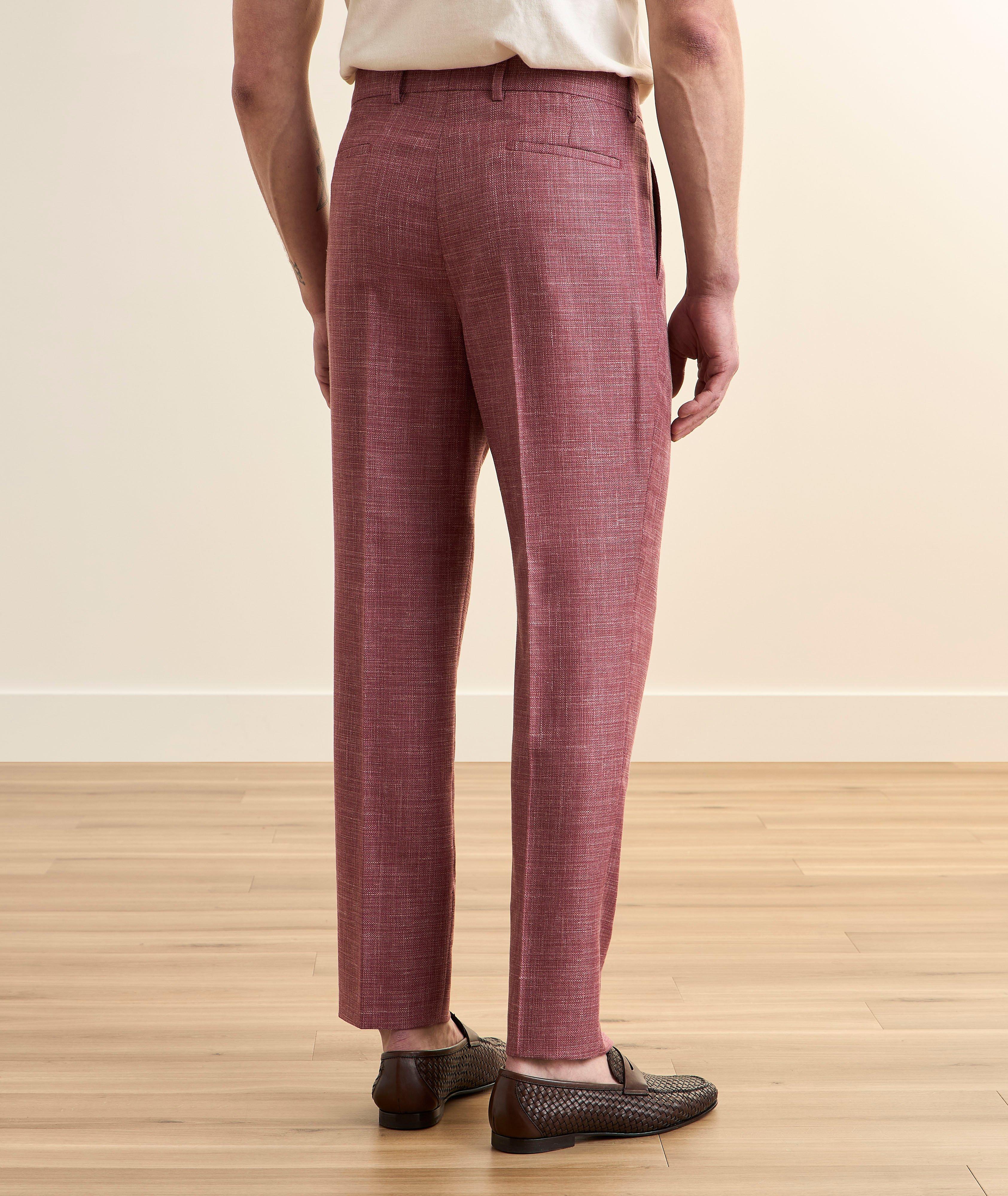 Textured Wool-Blend Suit Pants image 2