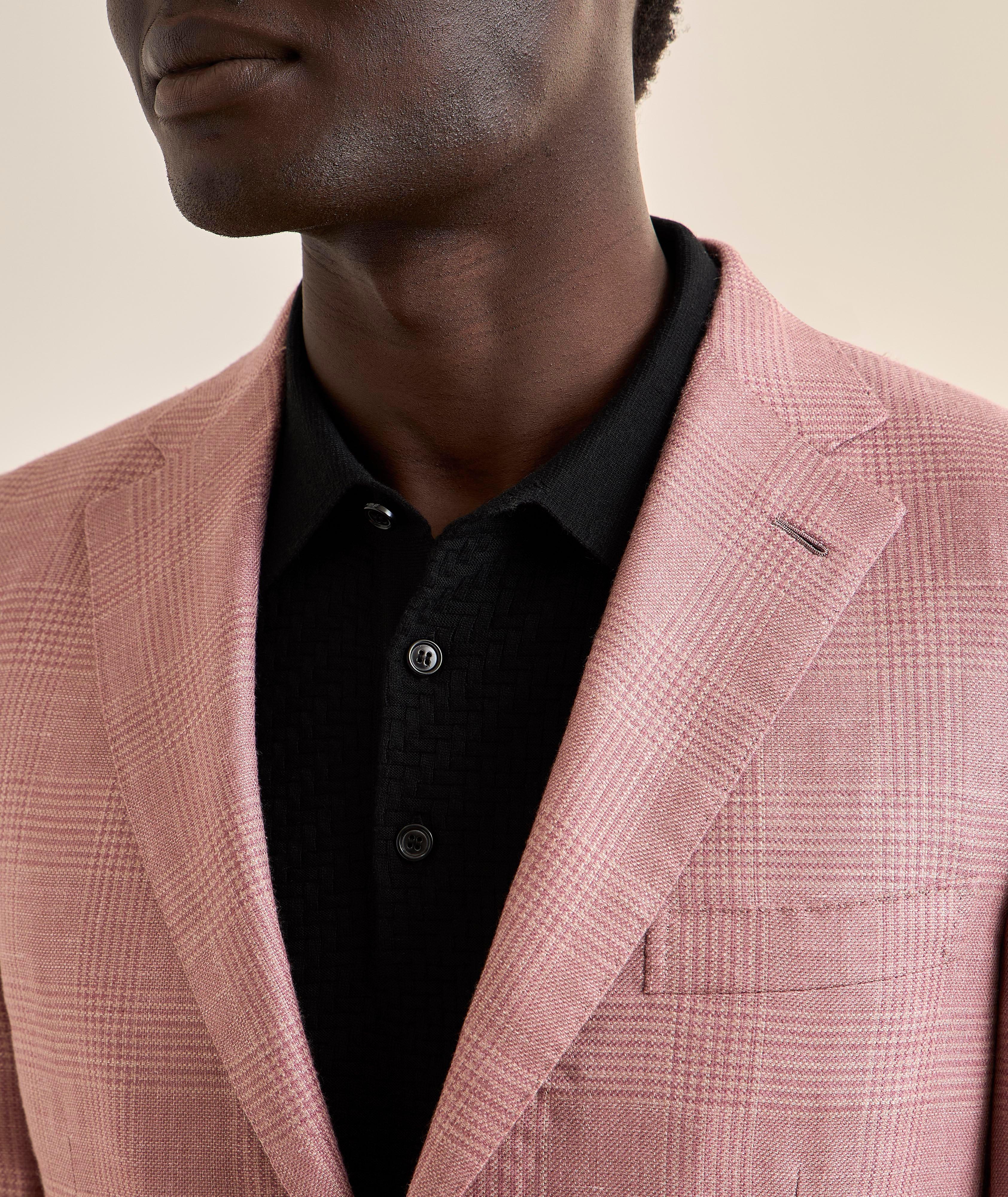 Plaid Wool-Blend Sport Jacket  image 3