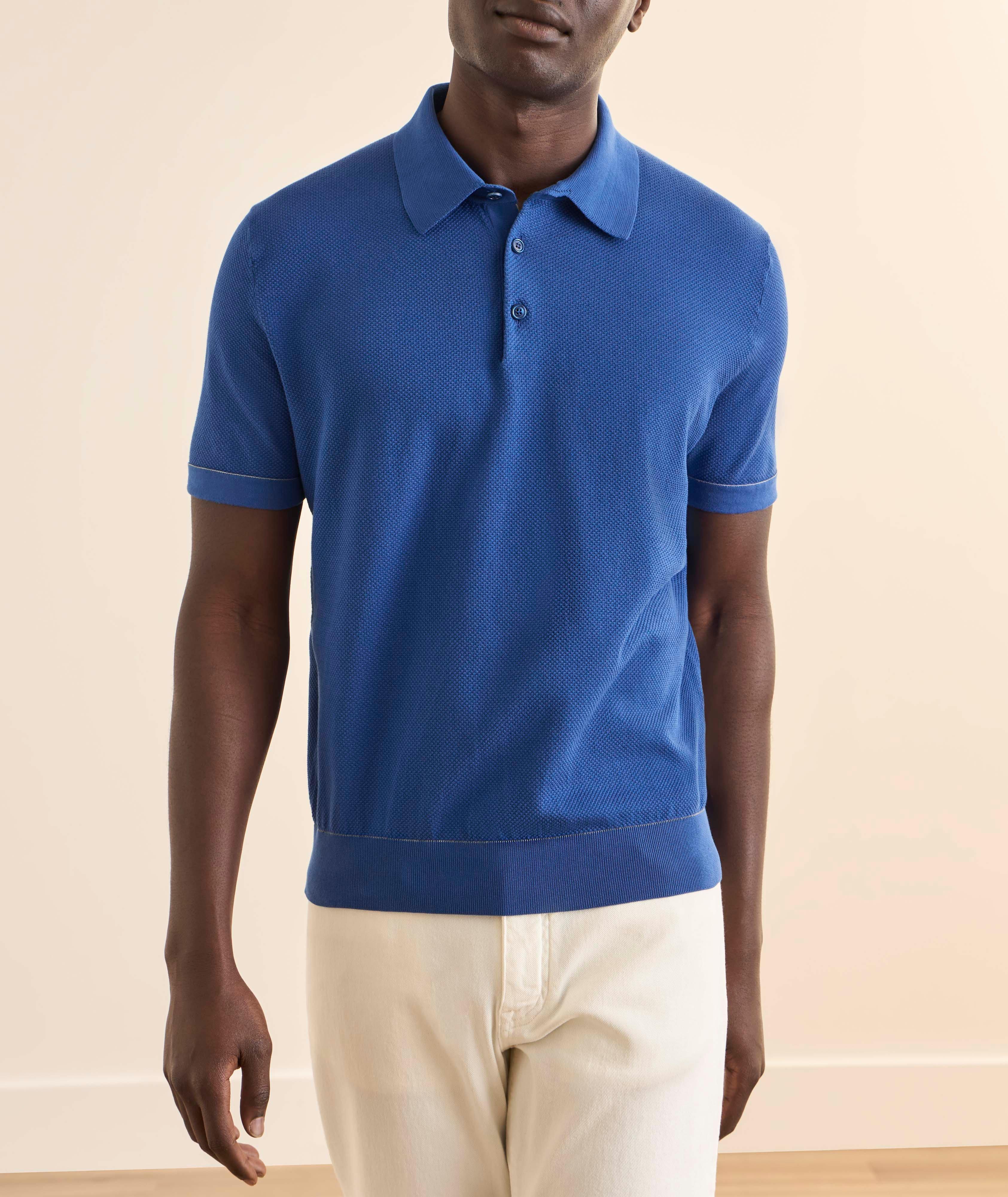 Polo coton piqué Sea Island image 1