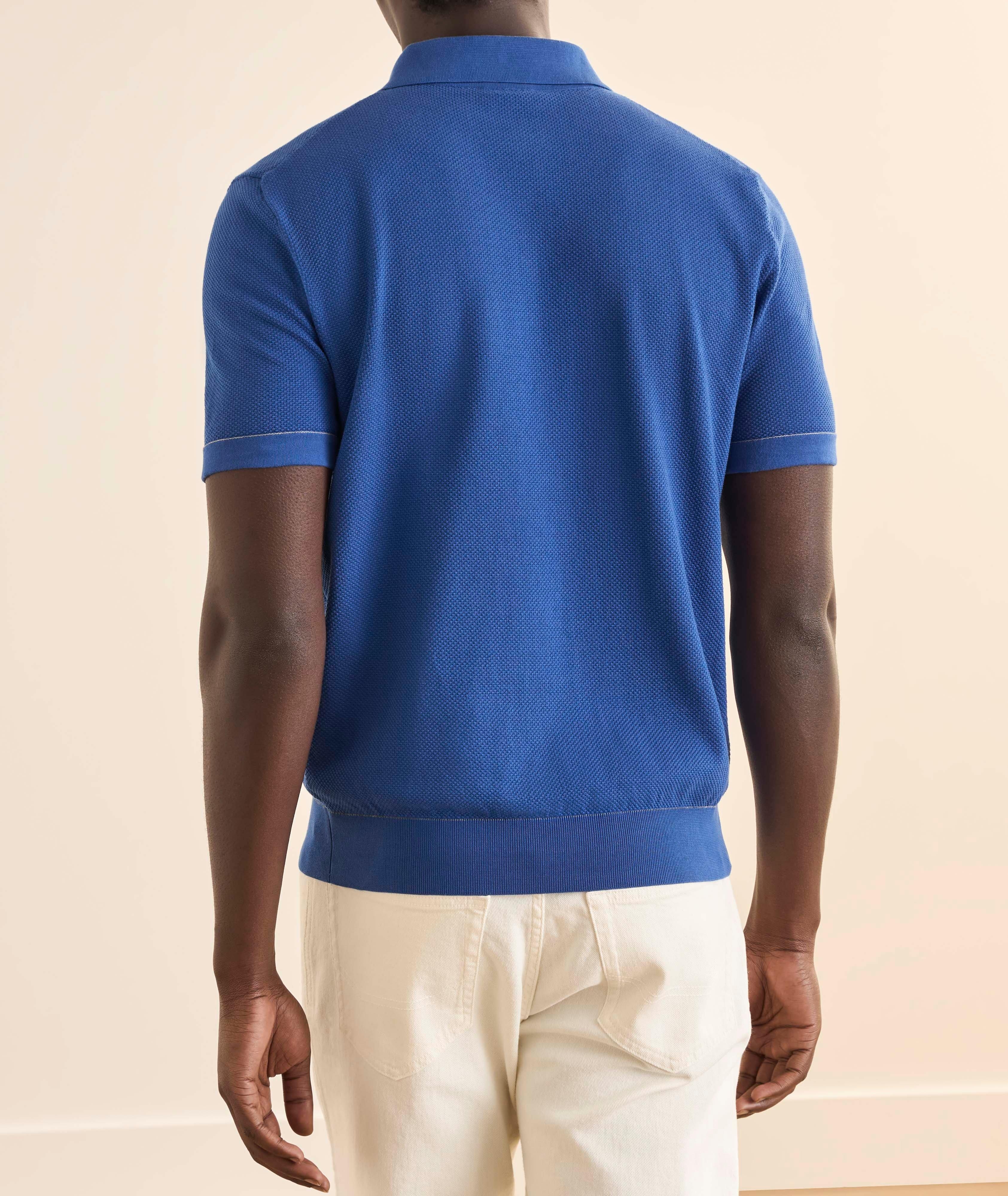 Polo coton piqué Sea Island image 2