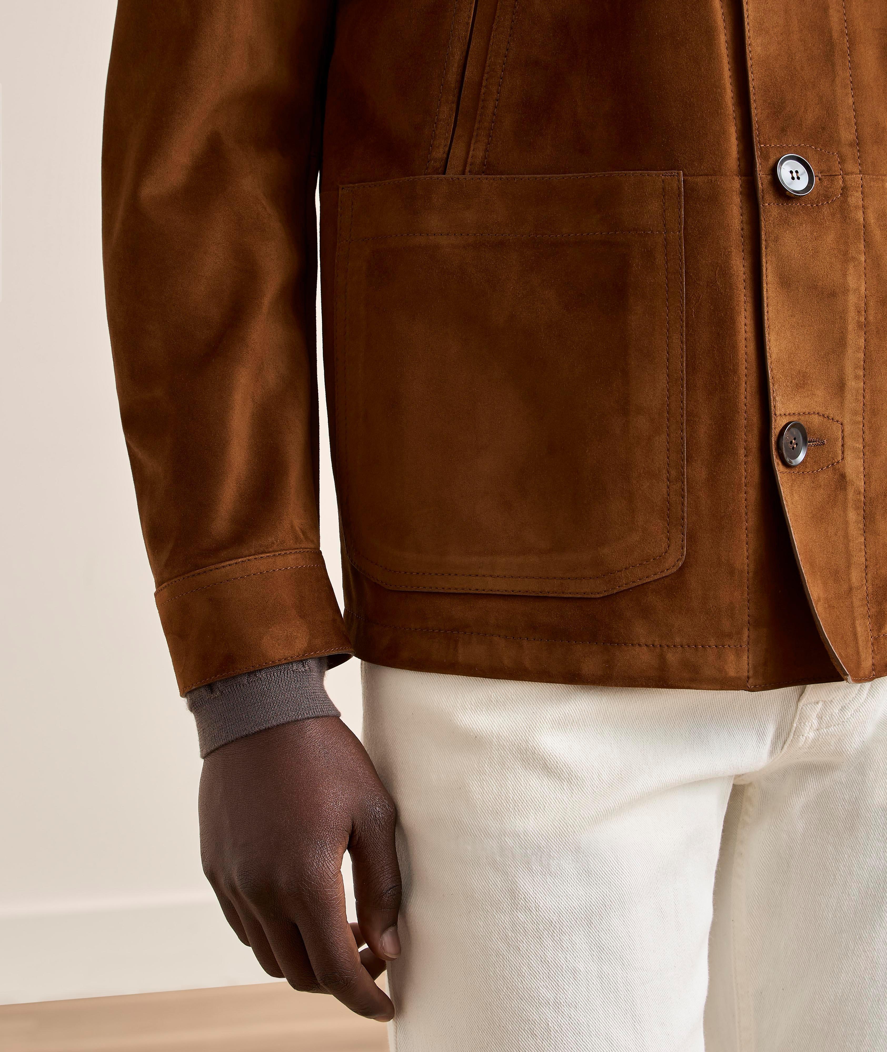 Veston désert suède cachemire image 5