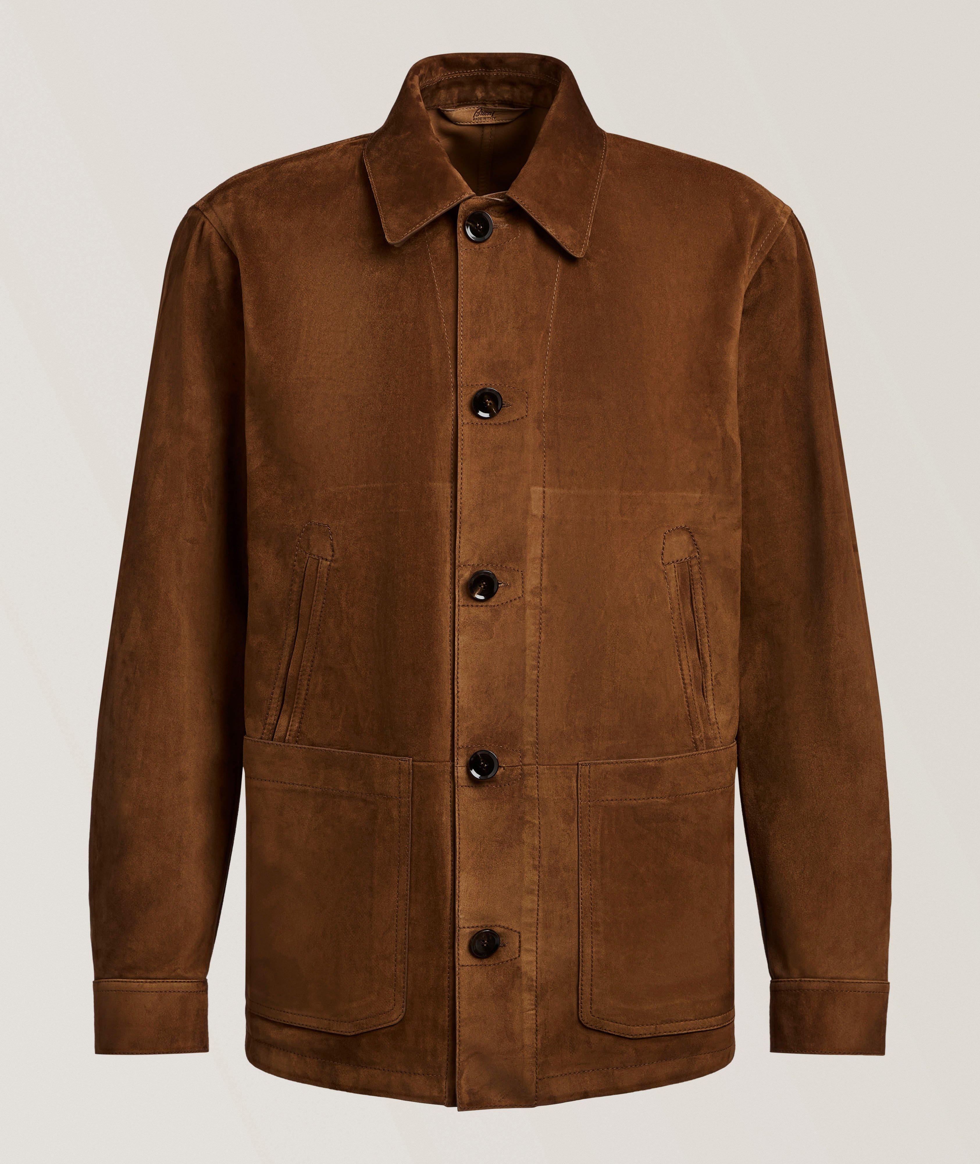 BRIONI BTNERSCOTCH CSHMR LMBSKN SUEDE CHORE JKT SAHARIANA image 0