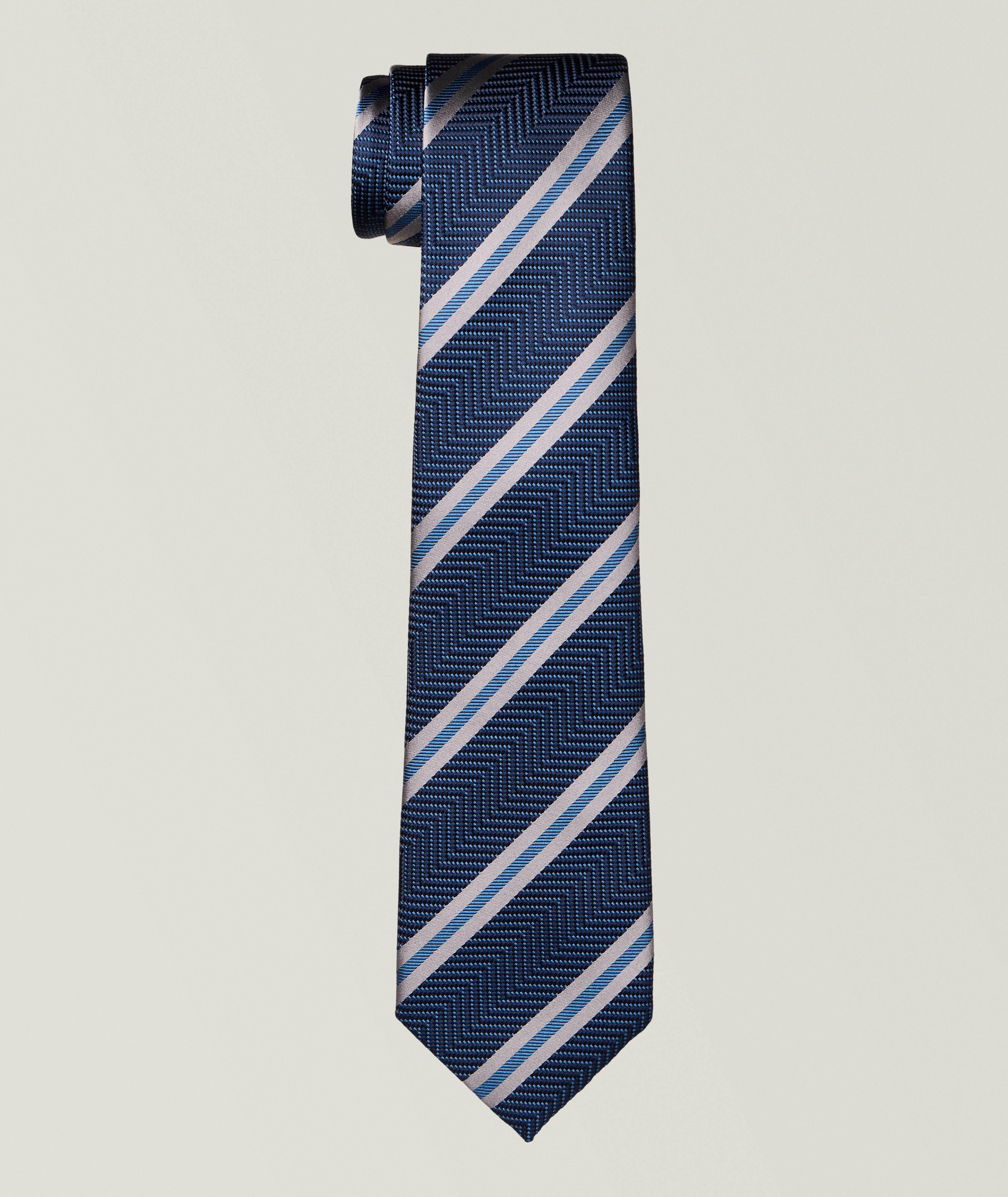 Striped Silk Jacquard Tie  image 0