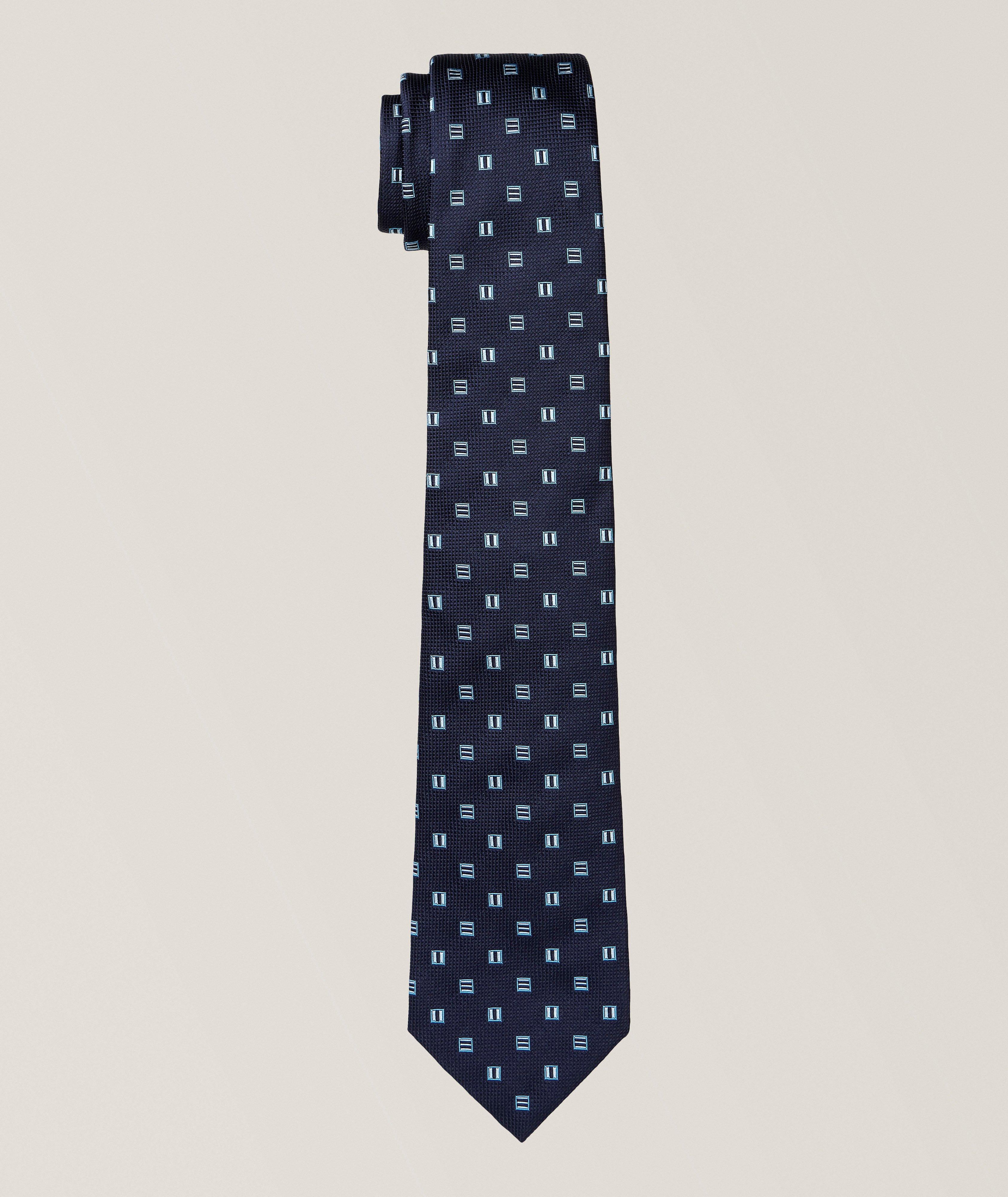 Square Silk Jacquard Tie  image 0