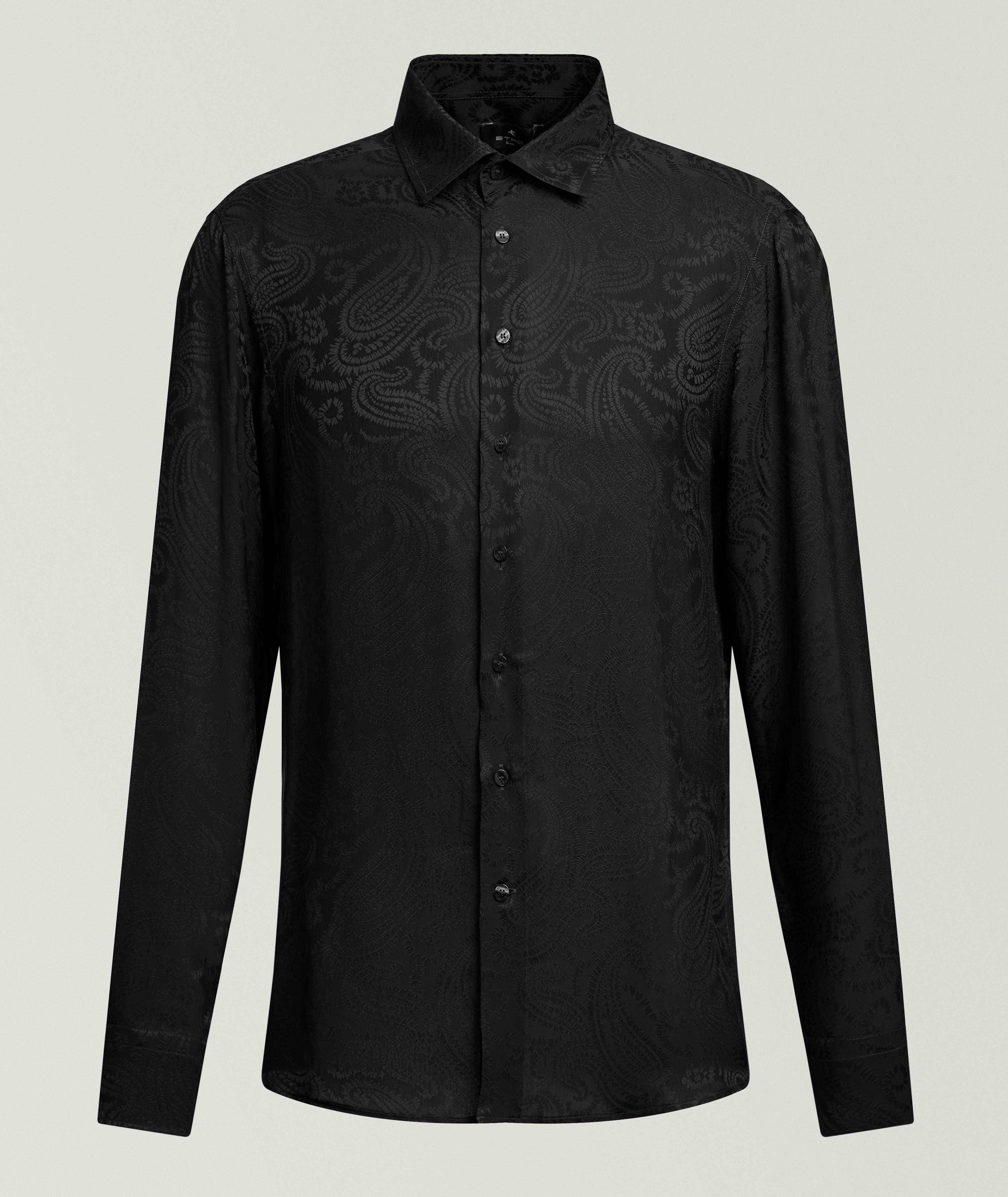 Chemise soie-mélange paisley image 0