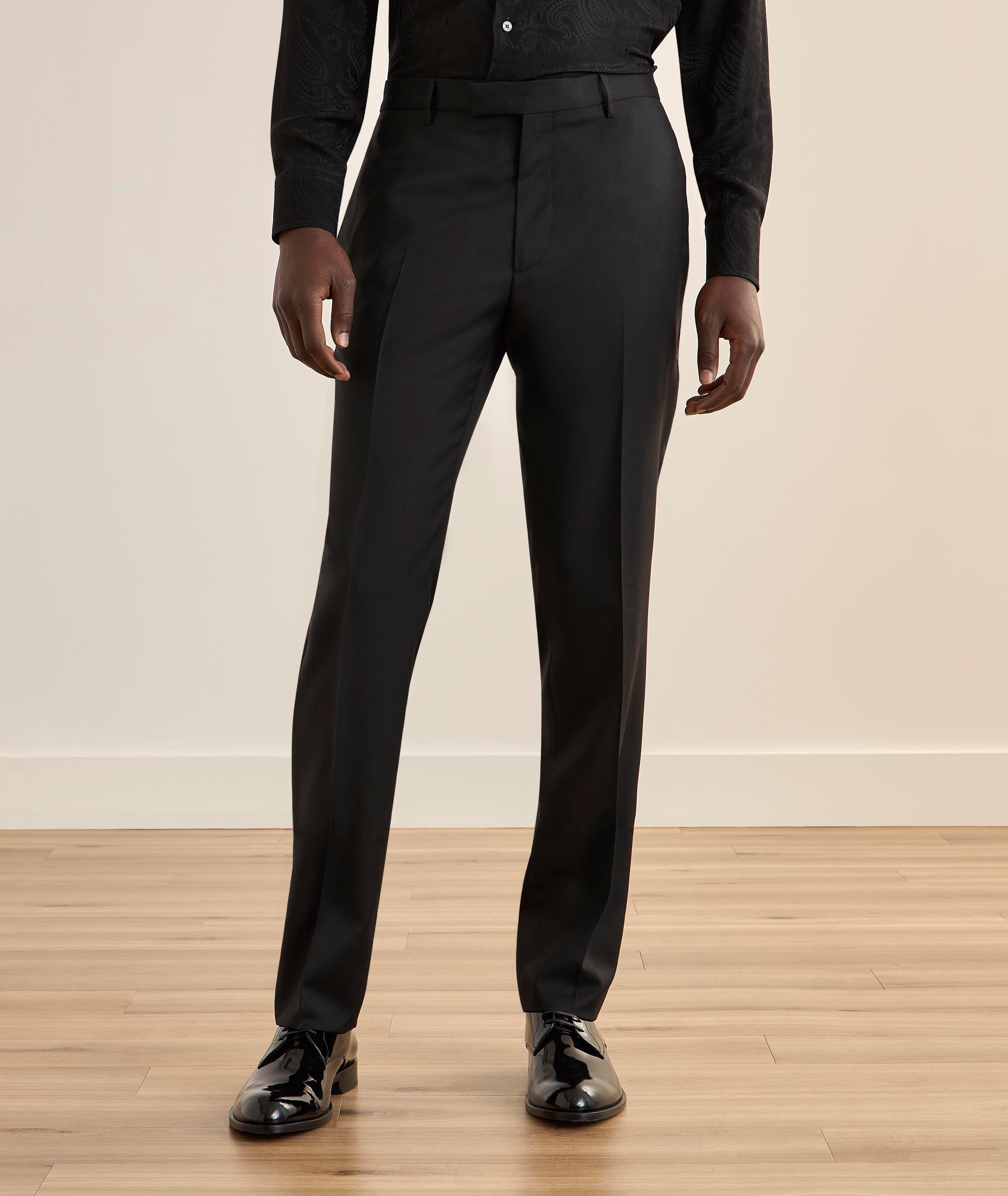 Side Band Wool Evening Pants image 1