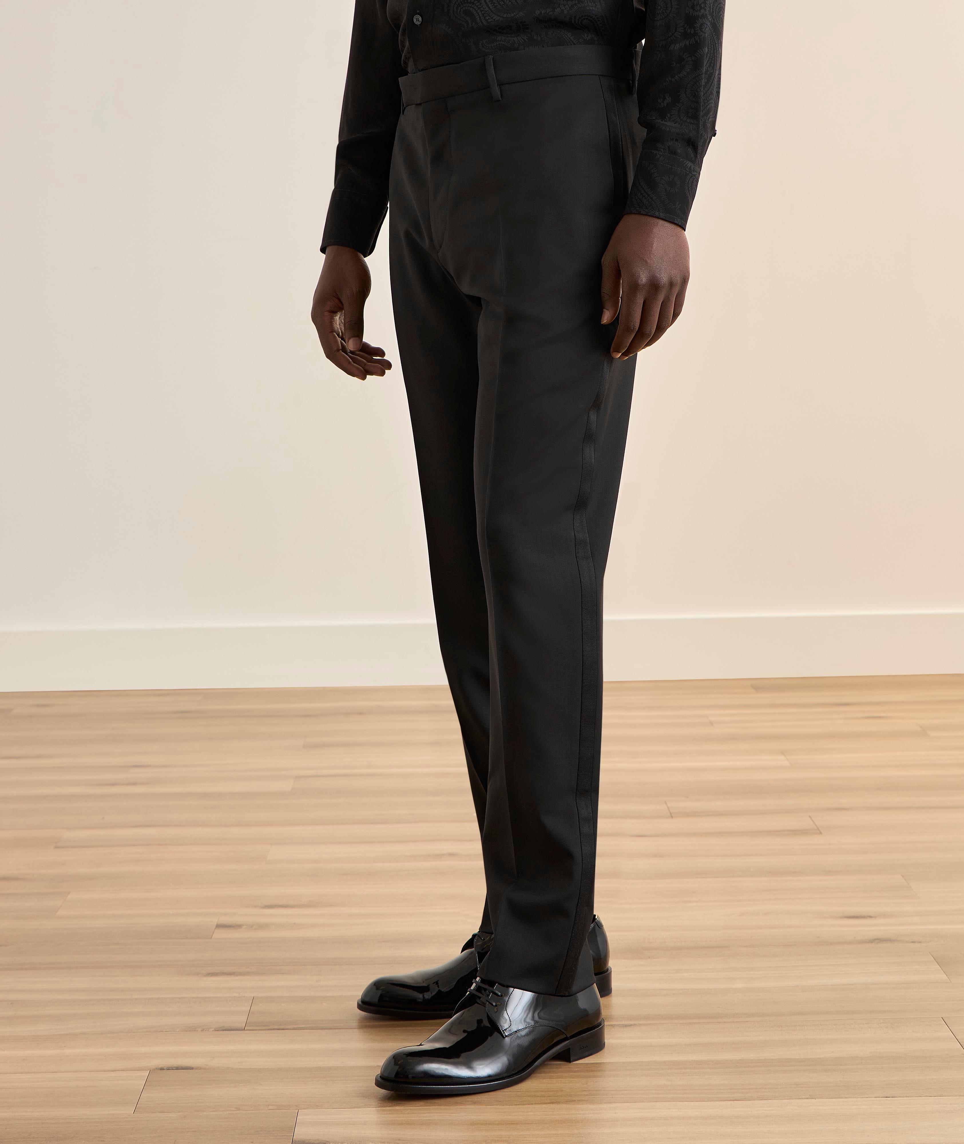 Side Band Wool Evening Pants image 3