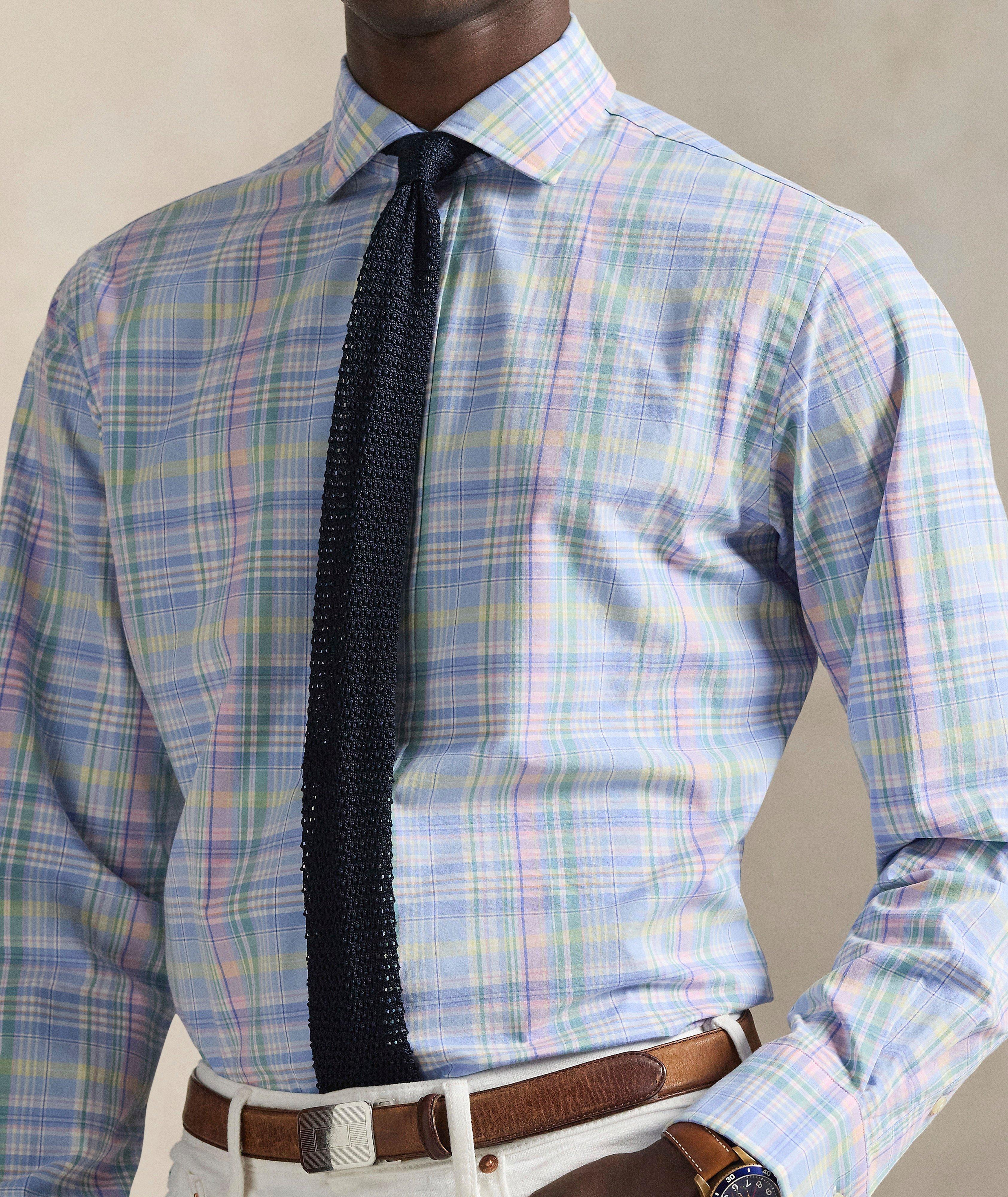 Chemise popeline à carreaux coupe classique image 3