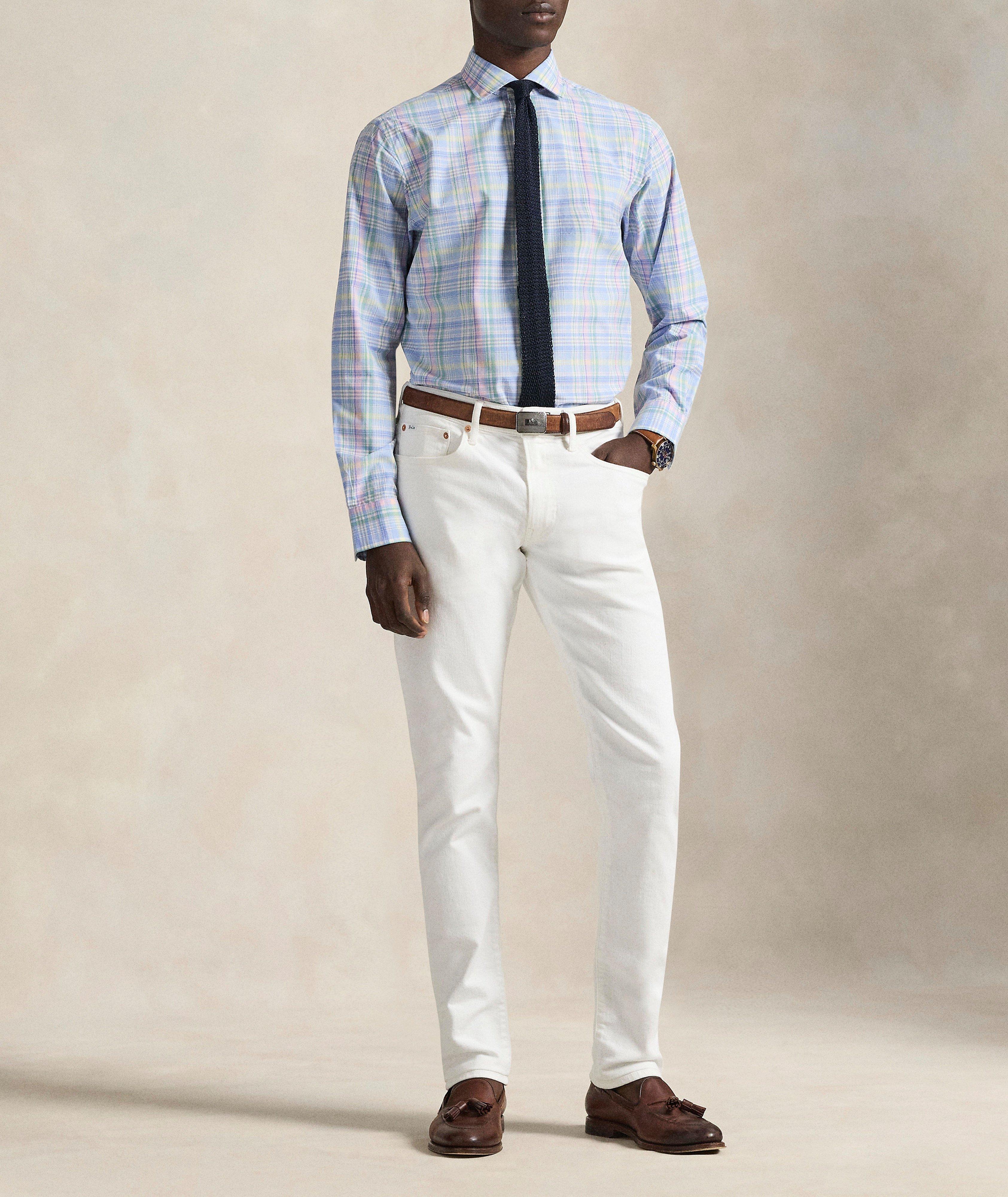 Chemise popeline à carreaux coupe classique image 5