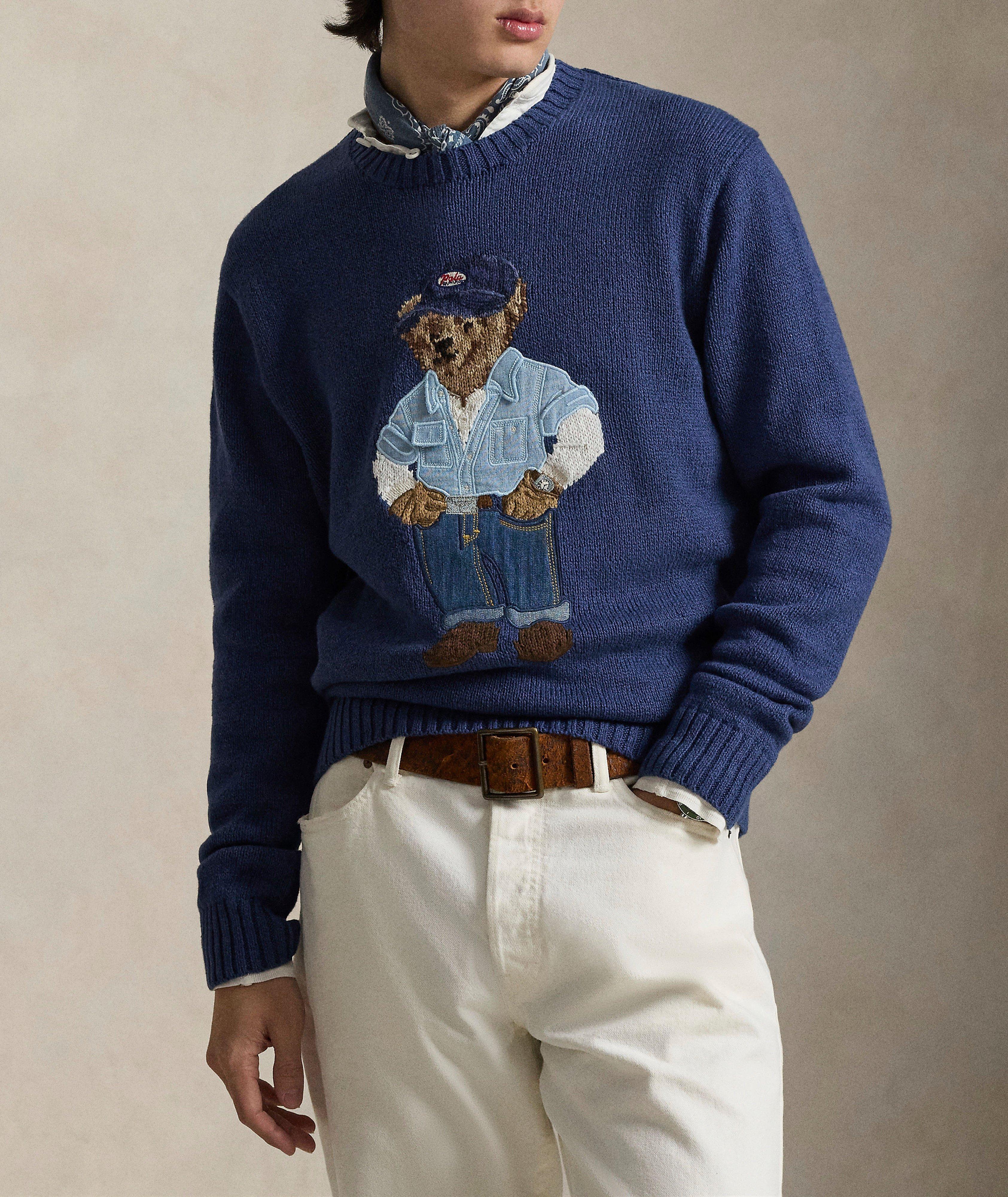 Polo Bear Linen-Cotton Sweater image 1